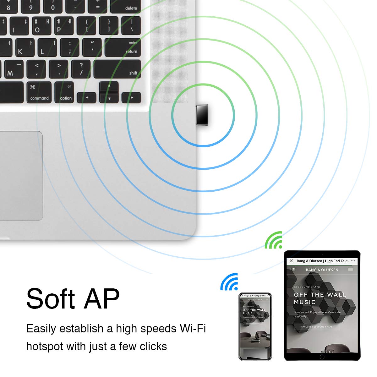 Cudy Ac 650Mbps Usb Wifi Adapter For Pc, 5Ghz/2.4Ghz Wireless Dongle, Wifi Wireless Adapter For Laptop   Nano Size, Compatible W