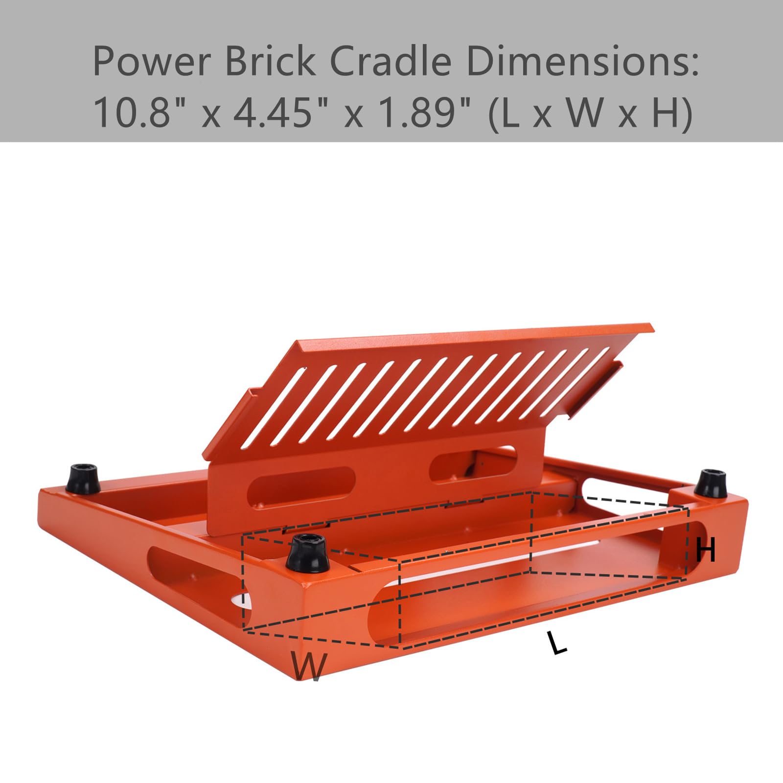 Soyan 14'' X 10.6'' Guitar Pedal Board With Power Supply Cradle, Carrying Bag Included, Inspiring Orange (Spb 14Or)