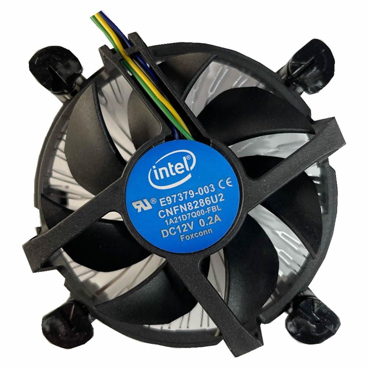 Intel E97379 001 Core I3/I5/I7 Socket 1150/1155/1156 4 Pin Connector Cpu Cooler With Aluminum Heatsink And 3.5 Inch Fan For Desk