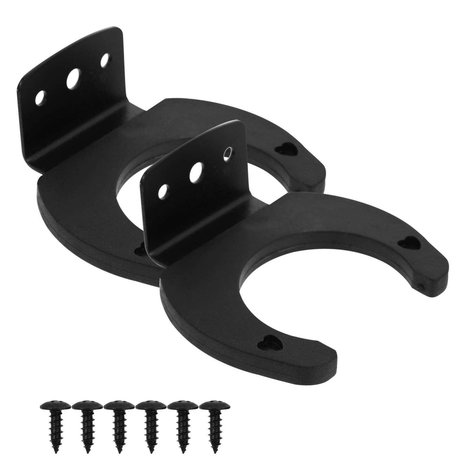 Artibetter 2Pcs Microphone Wall Hanger Wall Mounted Mic Holder Bracket Rack Clamp For Home Office Microphone Accessories