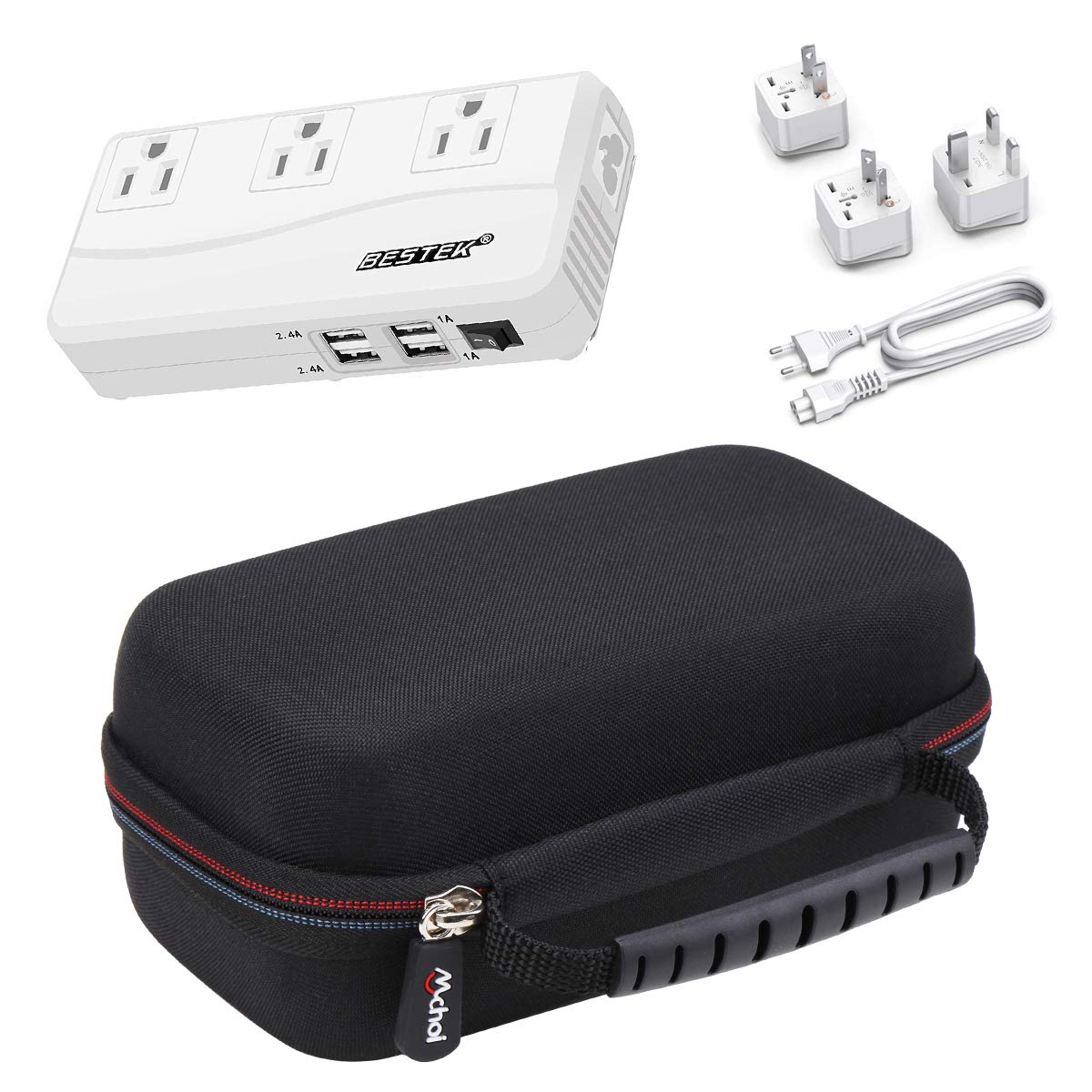 Mchoi Hard Portable Case For Bestek Universal Travel Adapter 220V To 110V Voltage Converter(Case Only)