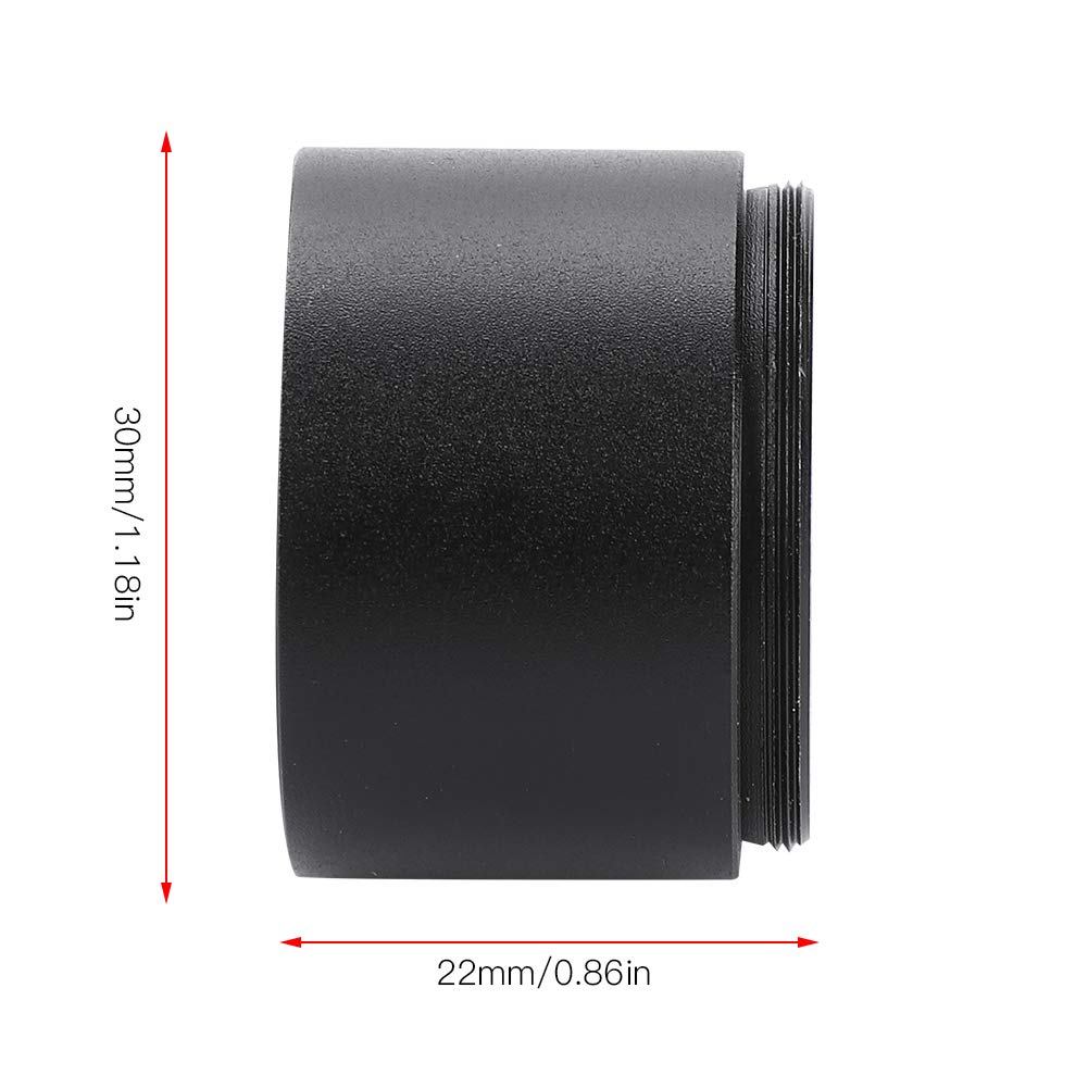 Bewinner 2X Magnification Barlow Lens, Fully Multi Coated Glass Lens High Light Transmission M28.6 Thread Metal Barlow Lens For