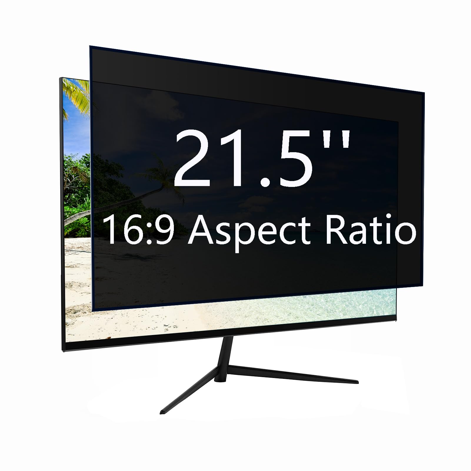 Ceydebne 21.5 Inch Privacy Screen For Monitor With 16:9 Widescreen Monitor, Anti Blue Light Screen Protector   Anti Glare   Anti