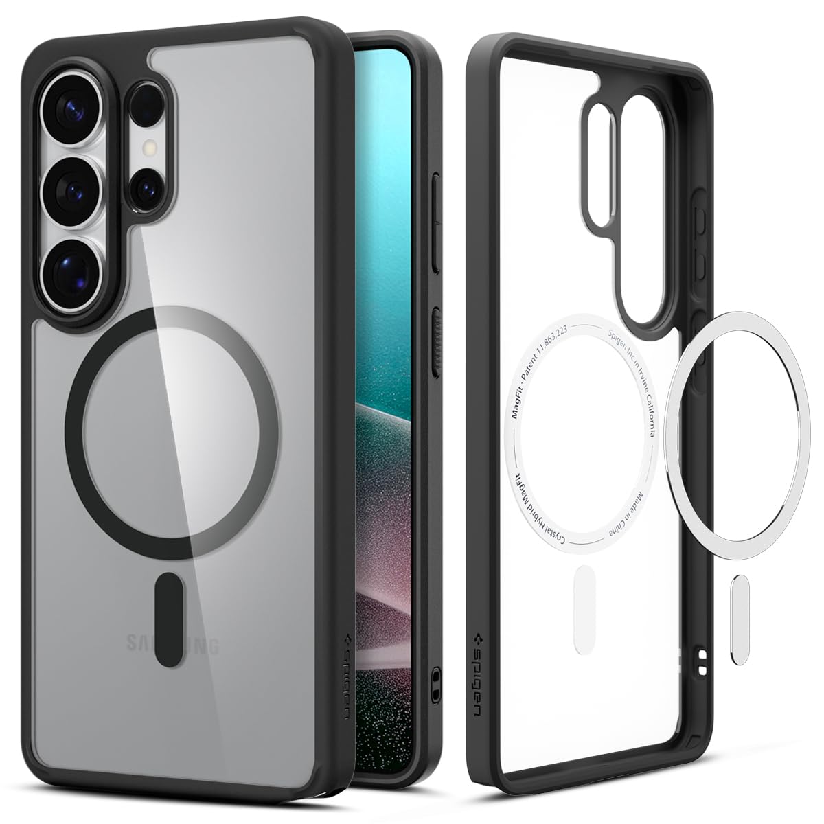 Spigen for Galaxy S26 Ultra Case, Ultra Hybrid MagFit [Anti-Yellowing] [Compatible with MagSafe] [Fast Wireless Charging] - Matt