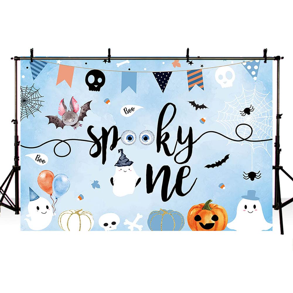 Sendy 7X5Ft Spooky One Backdrop Halloween 1St Birthday For Boy Ghost Boo Party Decorations Supplies Banner Photography Backgroun