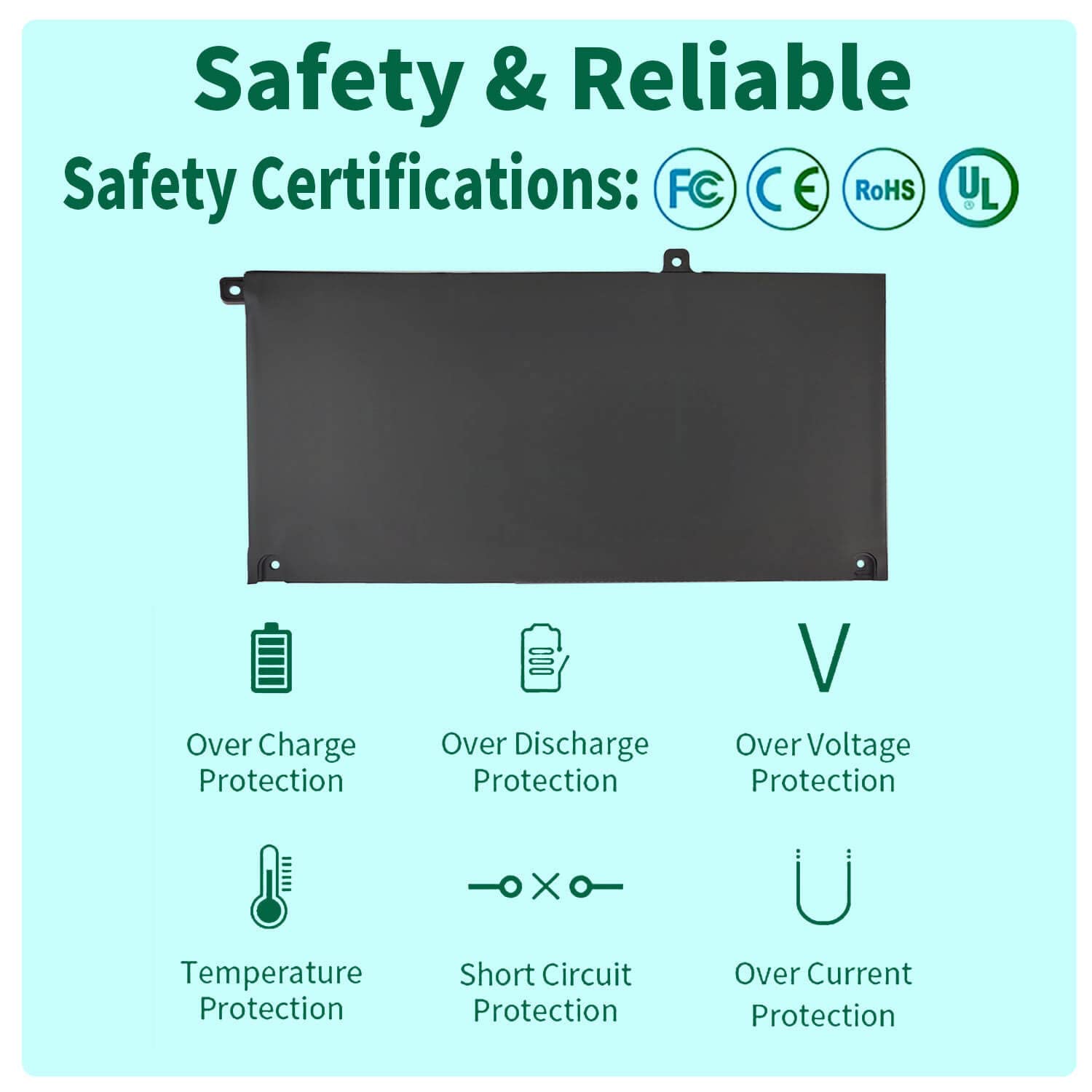 40Wh Jk6Y6 Battery For Dell Inspiron 5300 5301 5401 5402 5408 5409 5501 5508 5509 5400 5406 7405 7300 7306 7500 7506 2 In 1 Silv