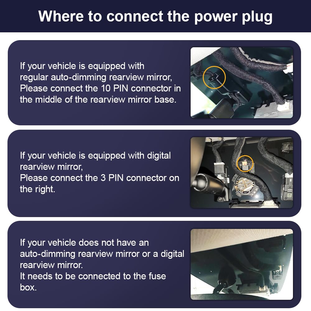 Fitcamx 4K Dash Cam Compatible With Hyundai Ioniq 5 2022 2023 2024 Limited Sel (Has Auto Dimming), Oem Look, Uhd 2160P Video, Lo