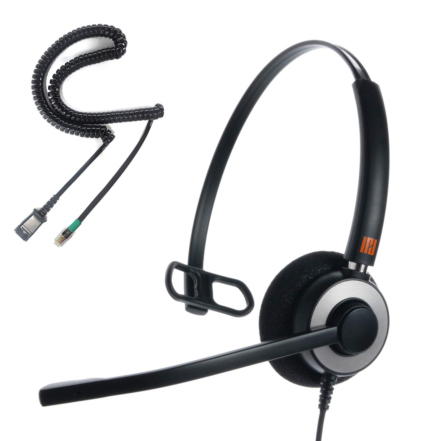 IPD IPH-160 Phone Headset with Noise Cancelling Microphone for Office and Call Center - Compatible with with All Yealink SIP,Sno