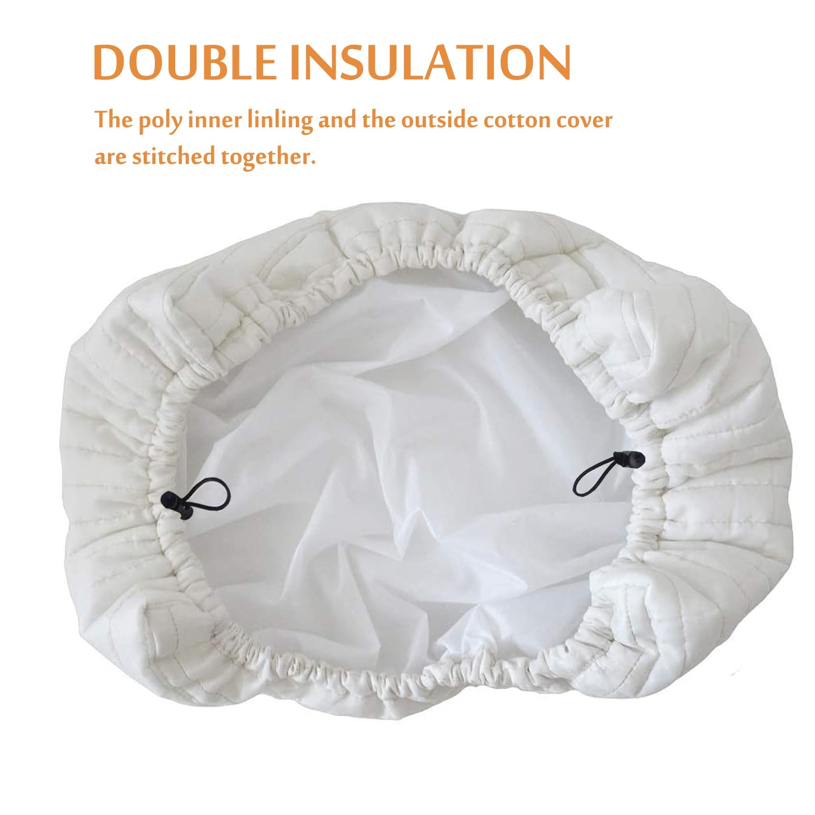 Foozet Indoor Air Conditioner Cover Double Insulation, Large Beige
