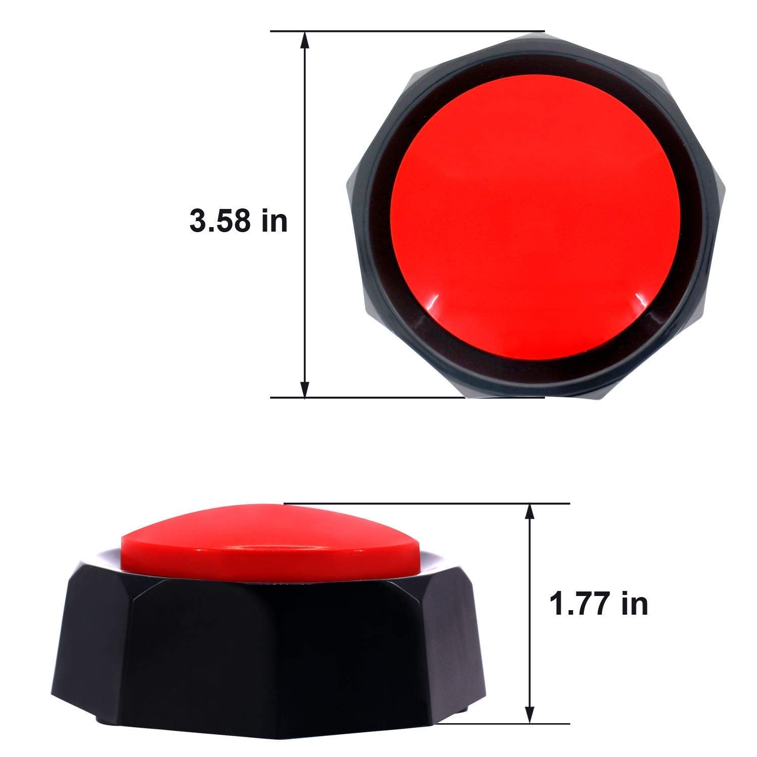 Ribosy Dog Training Buzzer, Recordable Button, Record And Playback Your Own Message To Train Your Dog Voice What They Wants And