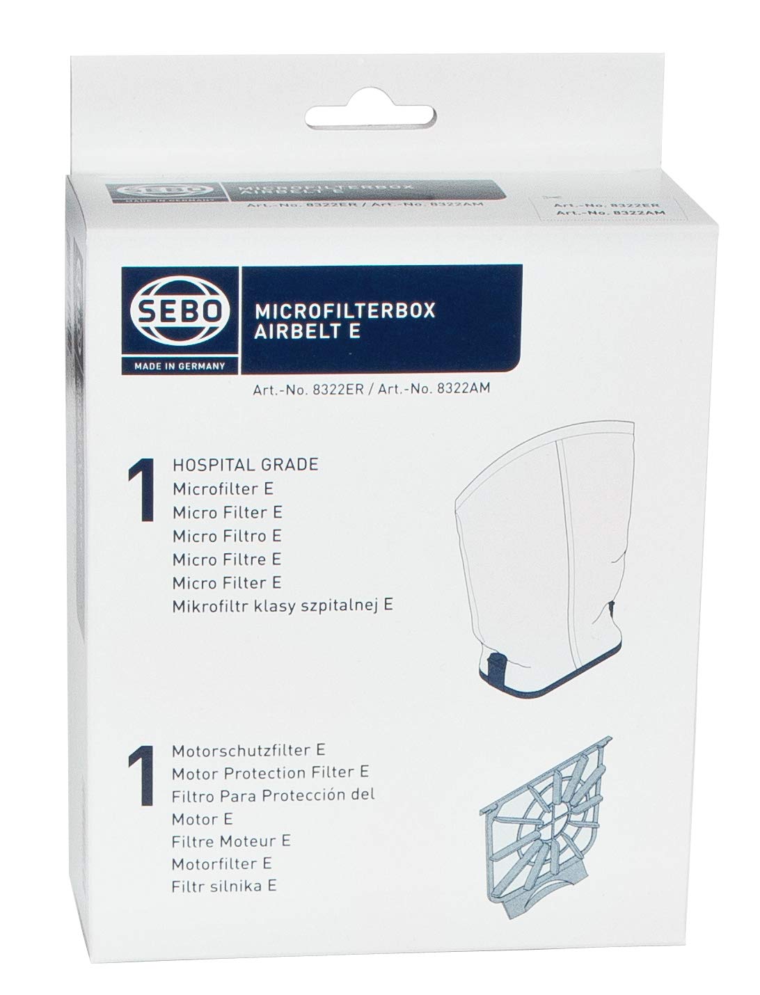 Sebo 8322Er Filter Box, Plastic