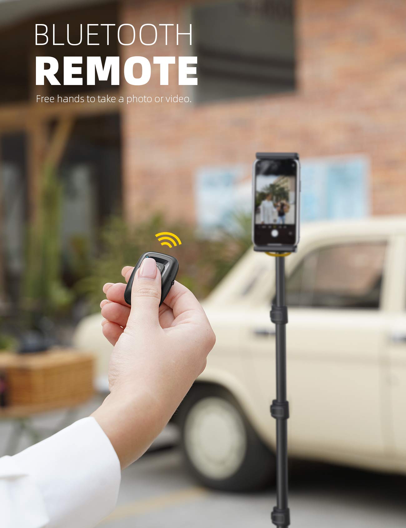 Lamicall Tablet Floor Tripod Stand   64.9'' Tablet Holder Mount With Adjustable Height For Stream/Watching With Bluetooth Remote