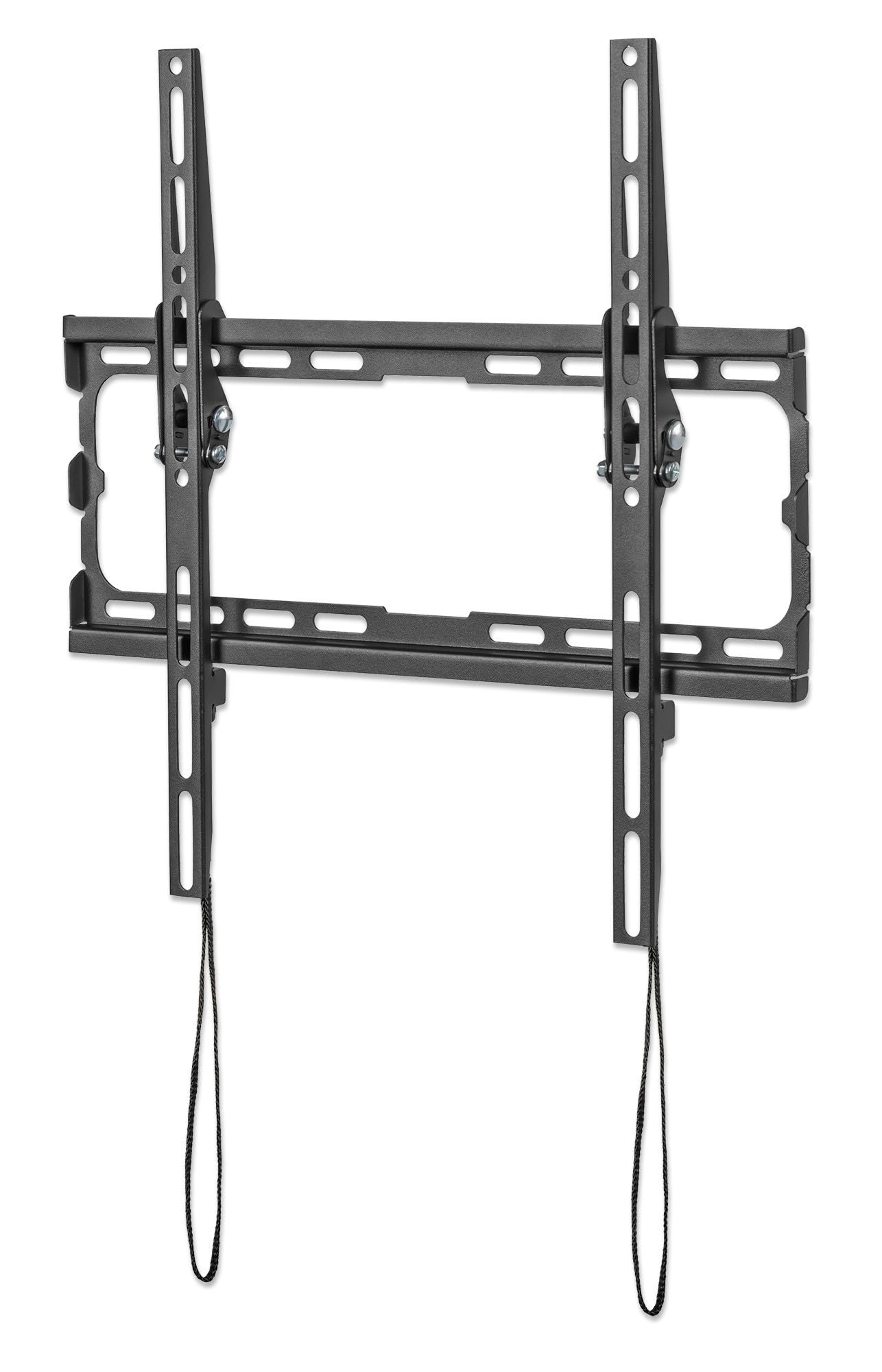 Manhattan Ultra-Slim TV Wall Mount Tilts for Screens from 32 to 70 and up to 45 kg, 0 to -8 tilt, Extra Flat Design, Black