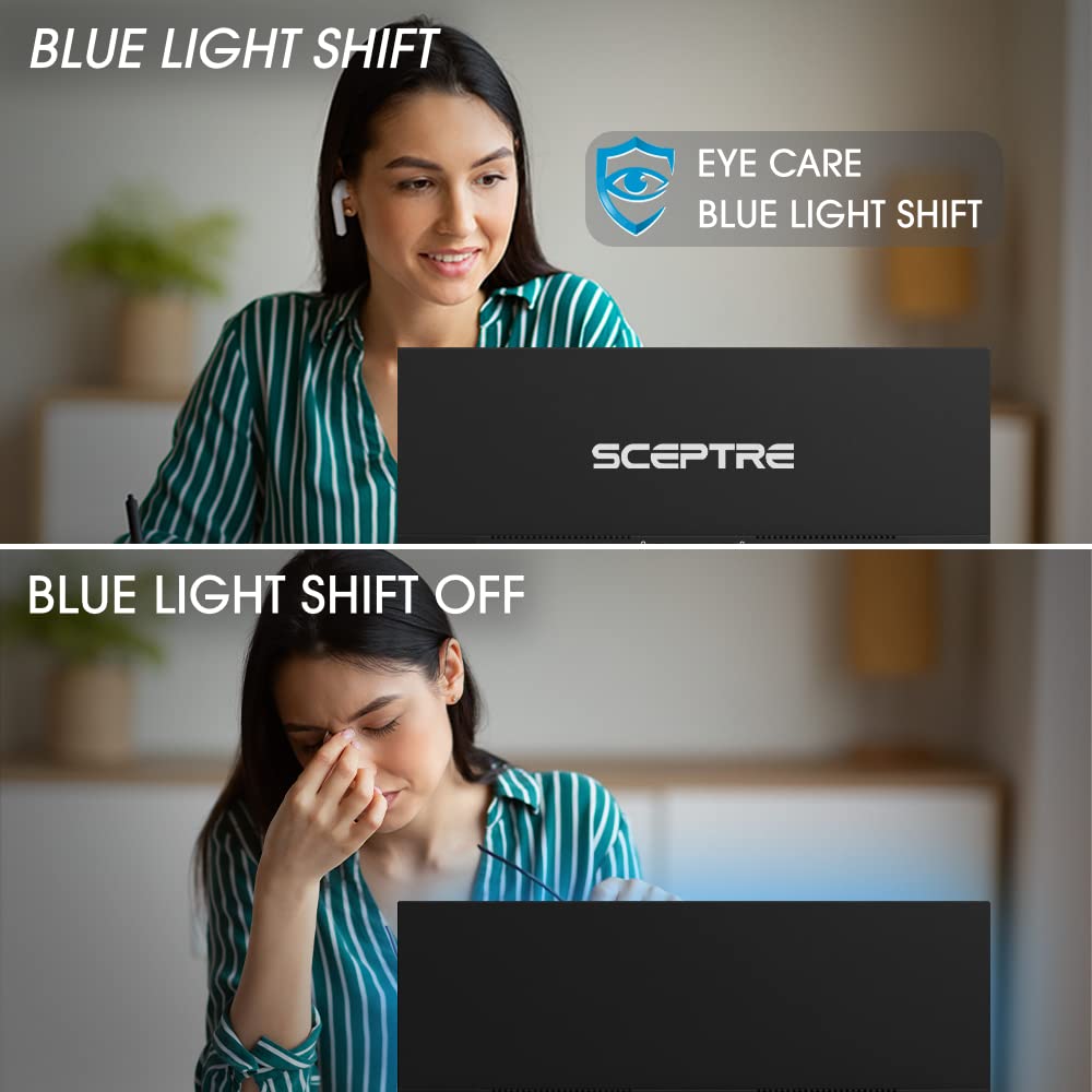 Sceptre 20'' 1600X900 75Hz Ultra Thin Led Monitor 2X Hdmi Vga Built In Speakers, Machine Black Wide Viewing Angle 170   (Horizon