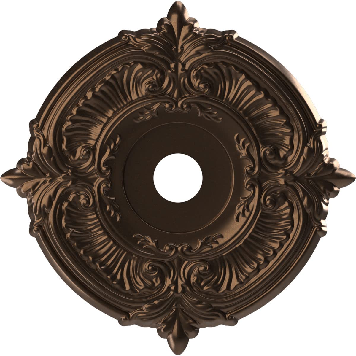 Ekena Millwork Cmp22Atcab Attica Thermoformed Pvc Ceiling Medallion (Fits Canopies Up To 7 3/4''), 22''Od X 3 1/2''Id X 1''P, Me