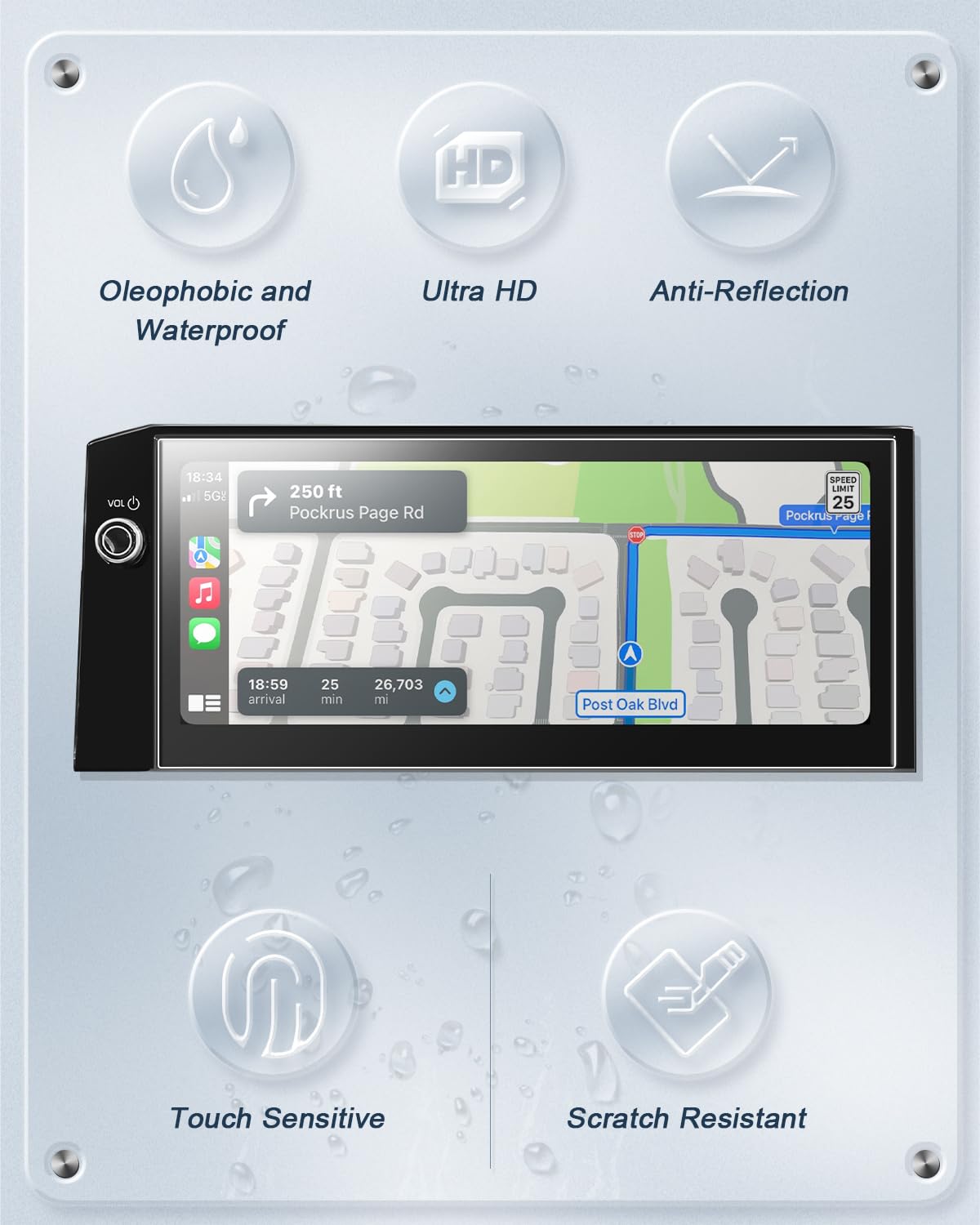 Bibibo 2Pcs For 2025 Toyota Camry Screen Protector 2025 Toyota Camry Xle/Xse 12.3'' Display [Anti Glare Anti Reflection Ultra Cl