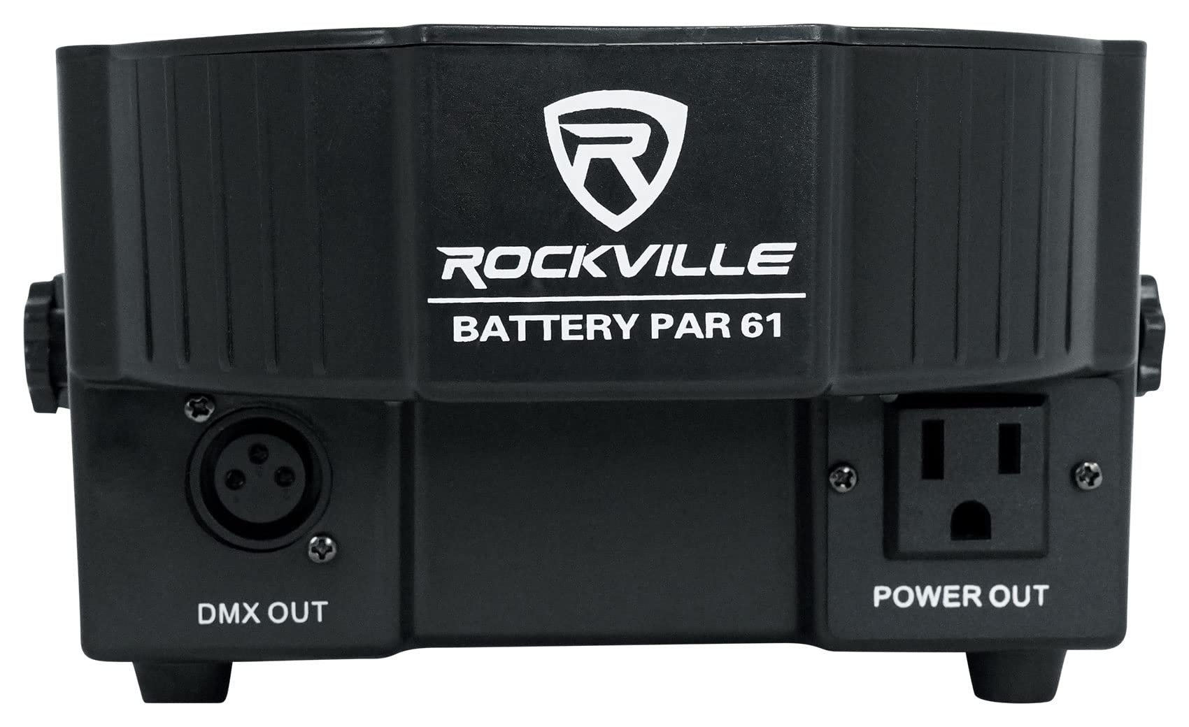 Rockville Battery Par 61 Rechargeable Rgbwa+Uv Dmx Dj Stage Wash Light+Remote, Black