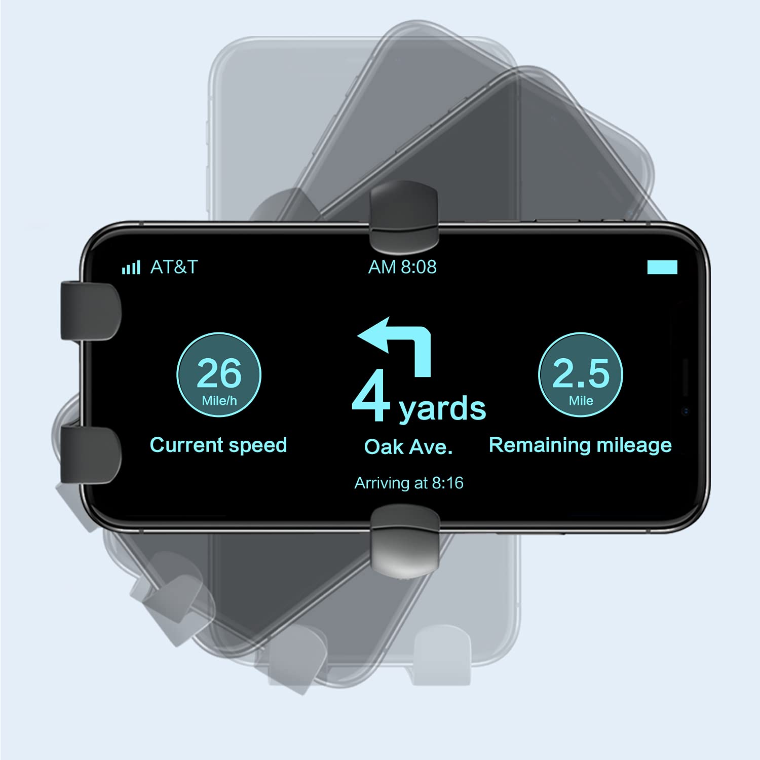 Brfise Pink Phone Holder For Car Cute, Kawaii Cell Phone Holder Car Mount For Air Vent Dashboard Windshield Compatible With Ipho