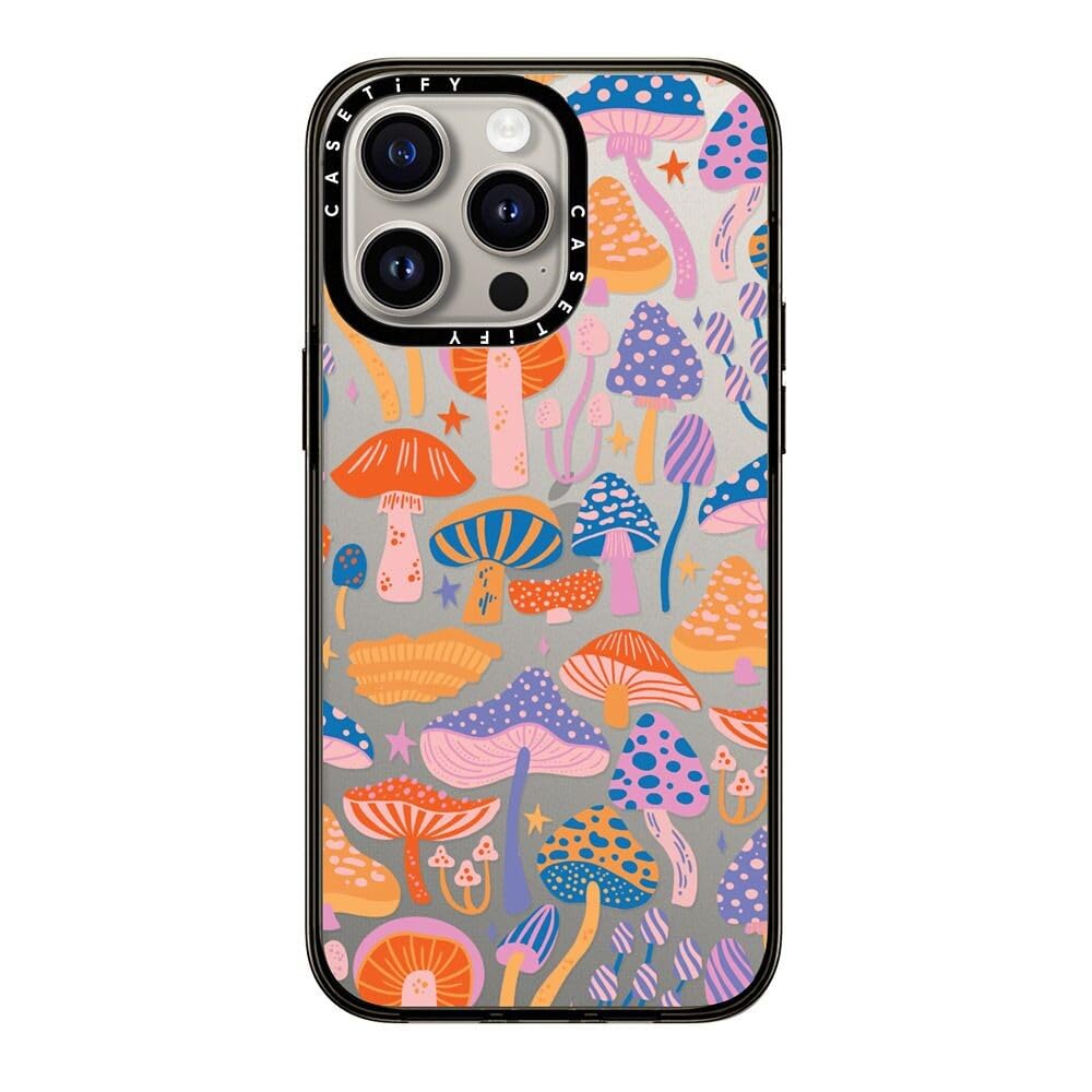 Casetify Compact Iphone 15 Pro Max Case [2X Military Grade Drop Tested / 4Ft Drop Protection]   Cute Prints   Magic Mushrooms  