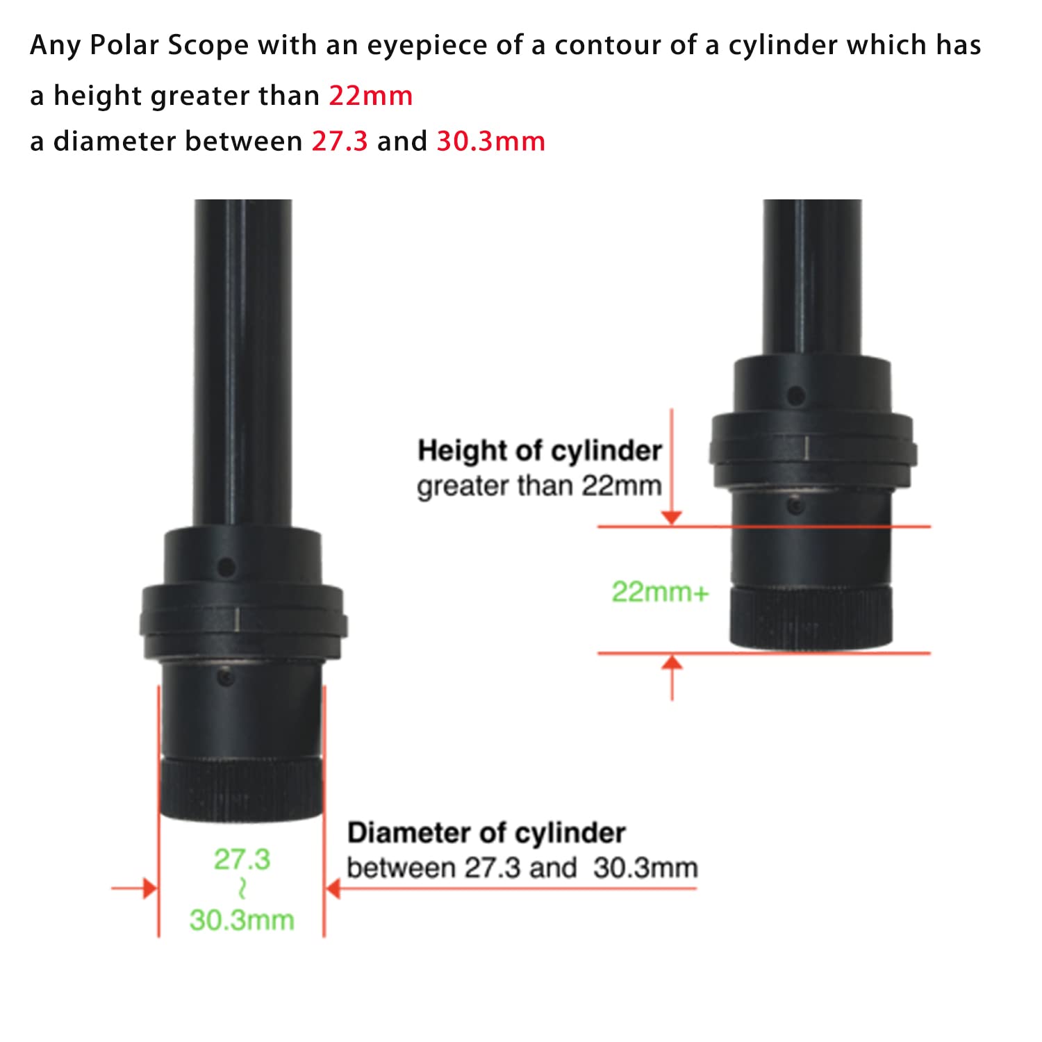 Right Angle Viewfinder With Adapter For Polar Scope, Built In Diopter And 360Rotating With 1X   2X Magnification For A Comfortab
