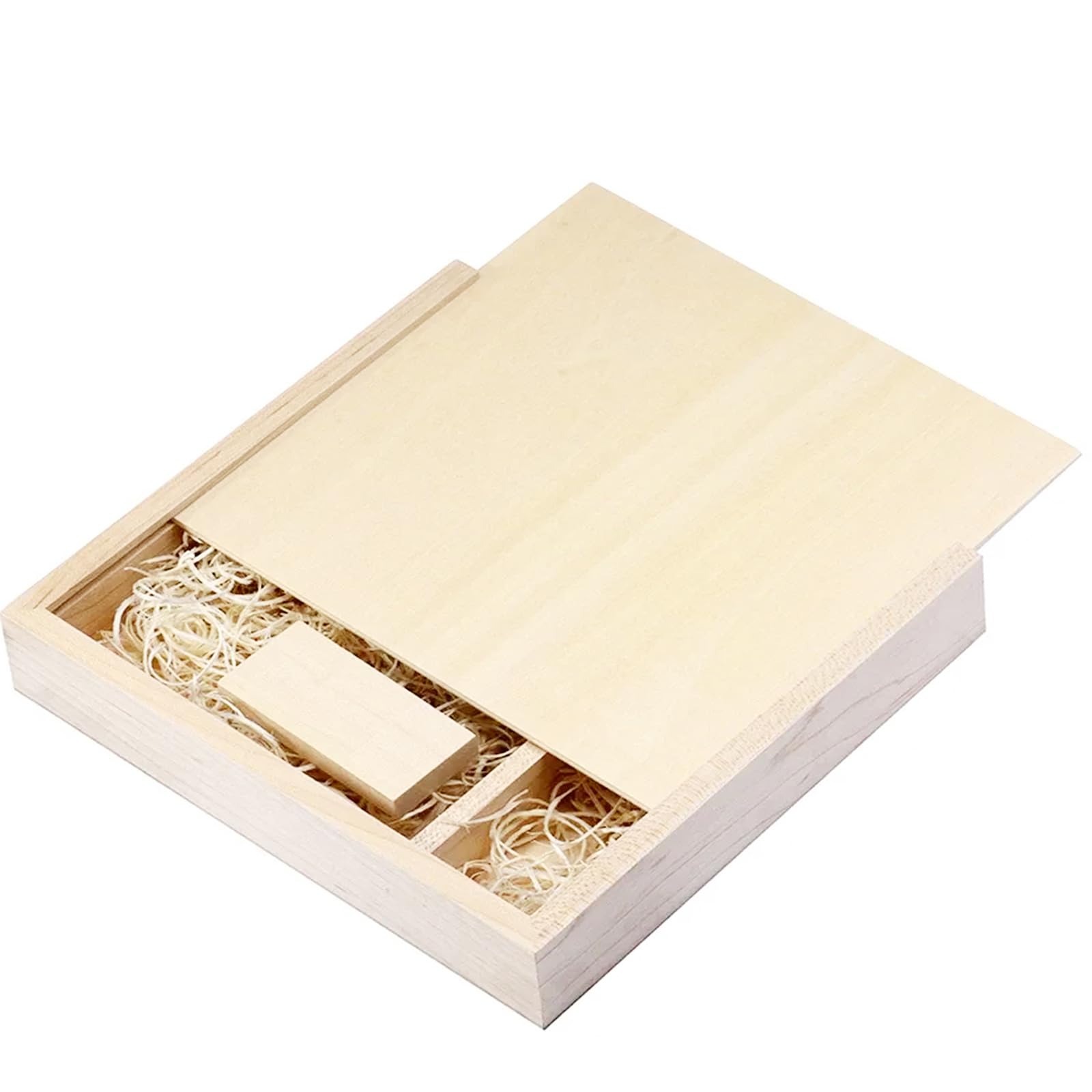 Wood Usb Flash Drive With Gift Box (6.73''X6.73''X1.38'') Tatmohik 16Gb Usb 3.0 Wedding Usb Memory For Storing Photos Maple Wood