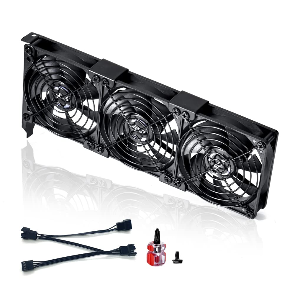Scccf Graphic Card Fans, Graphics Card Cooler, Video Card Cooler, Pci Slot Dual 90Mm 92Mm Pwm Fans, Vga Cooler