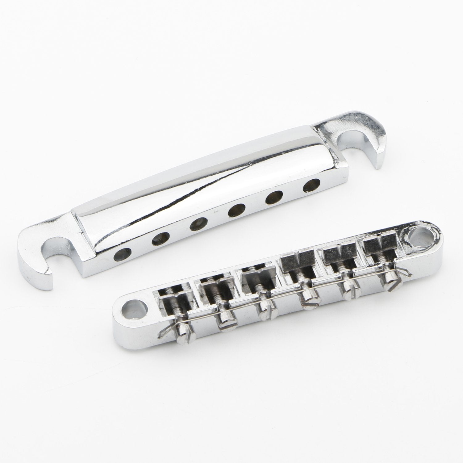 Swhmc Guitar Tune O Matic Bridge And And Tailpiece With Studs For Lp Electric Guitar(Chrome)