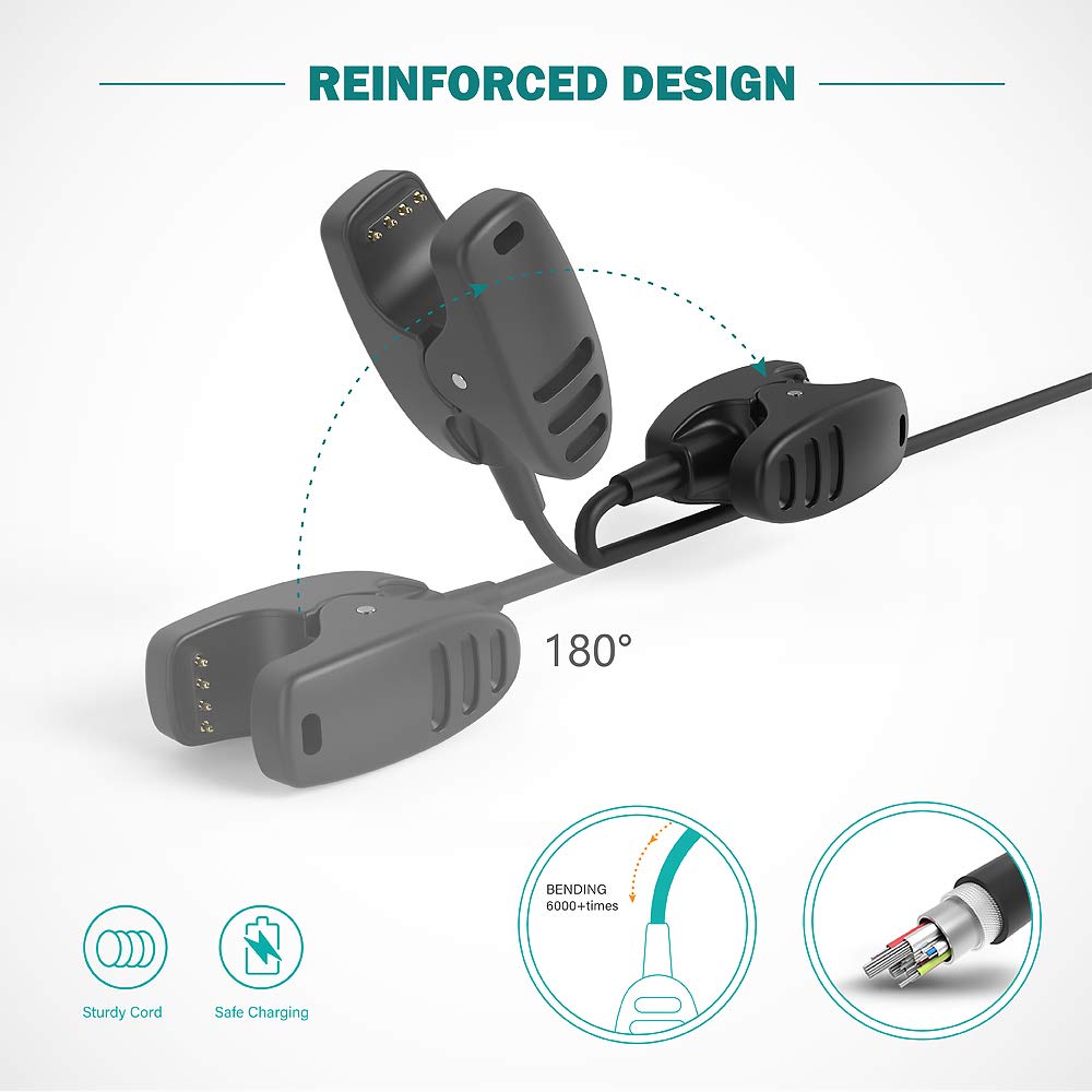 Tusita Charger Compatible With Suunto 3 Fitness,Suunto 5, Traverse, Kailash, Spartan Trainer, Ambit 1 2 3   Usb Charging Cable 1