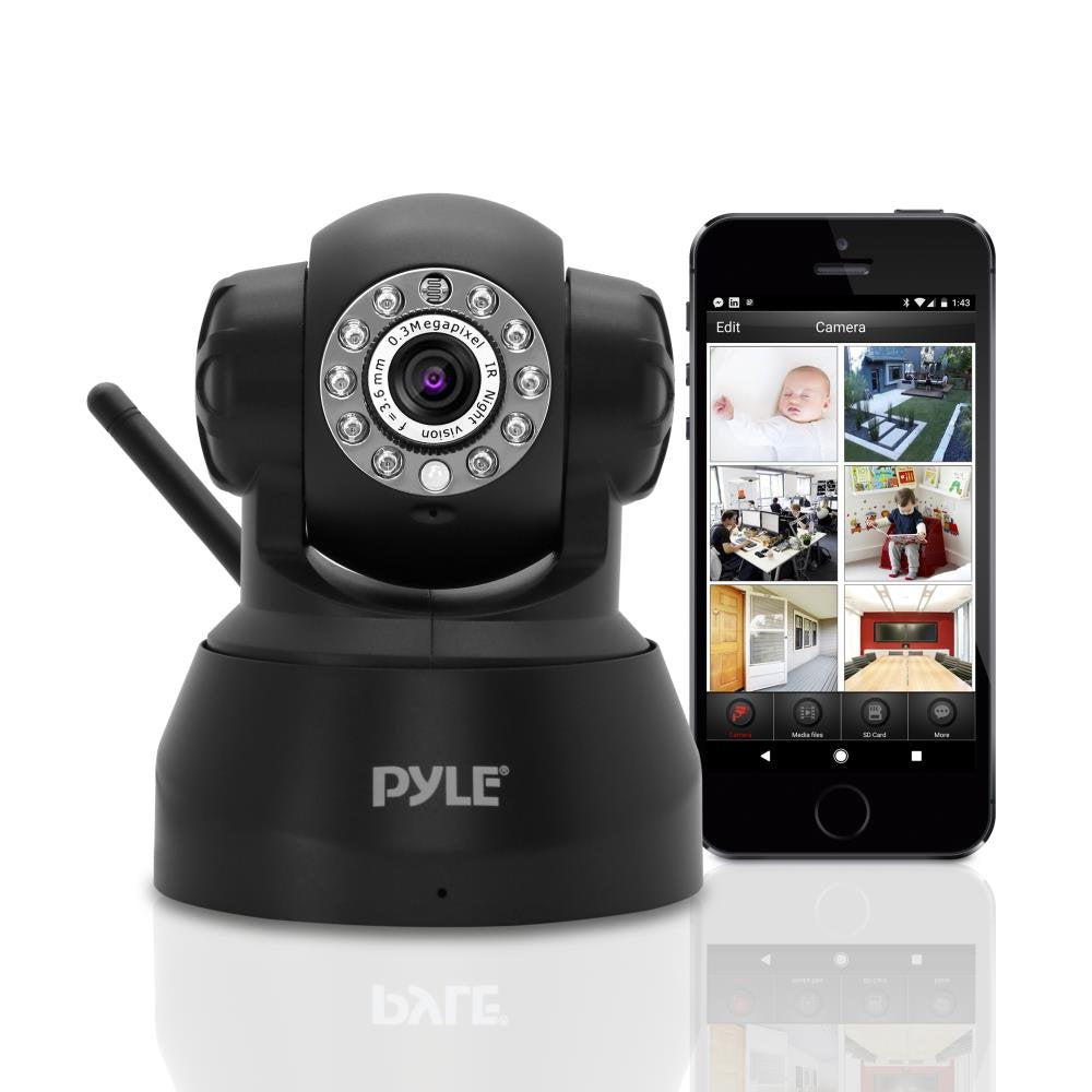 Pyle Indoor Wireless Security Ip Camera   Home Wifi Remote Video Monitor W/Motion Detection And Night Vision   Ptz Pan Tilt Netw