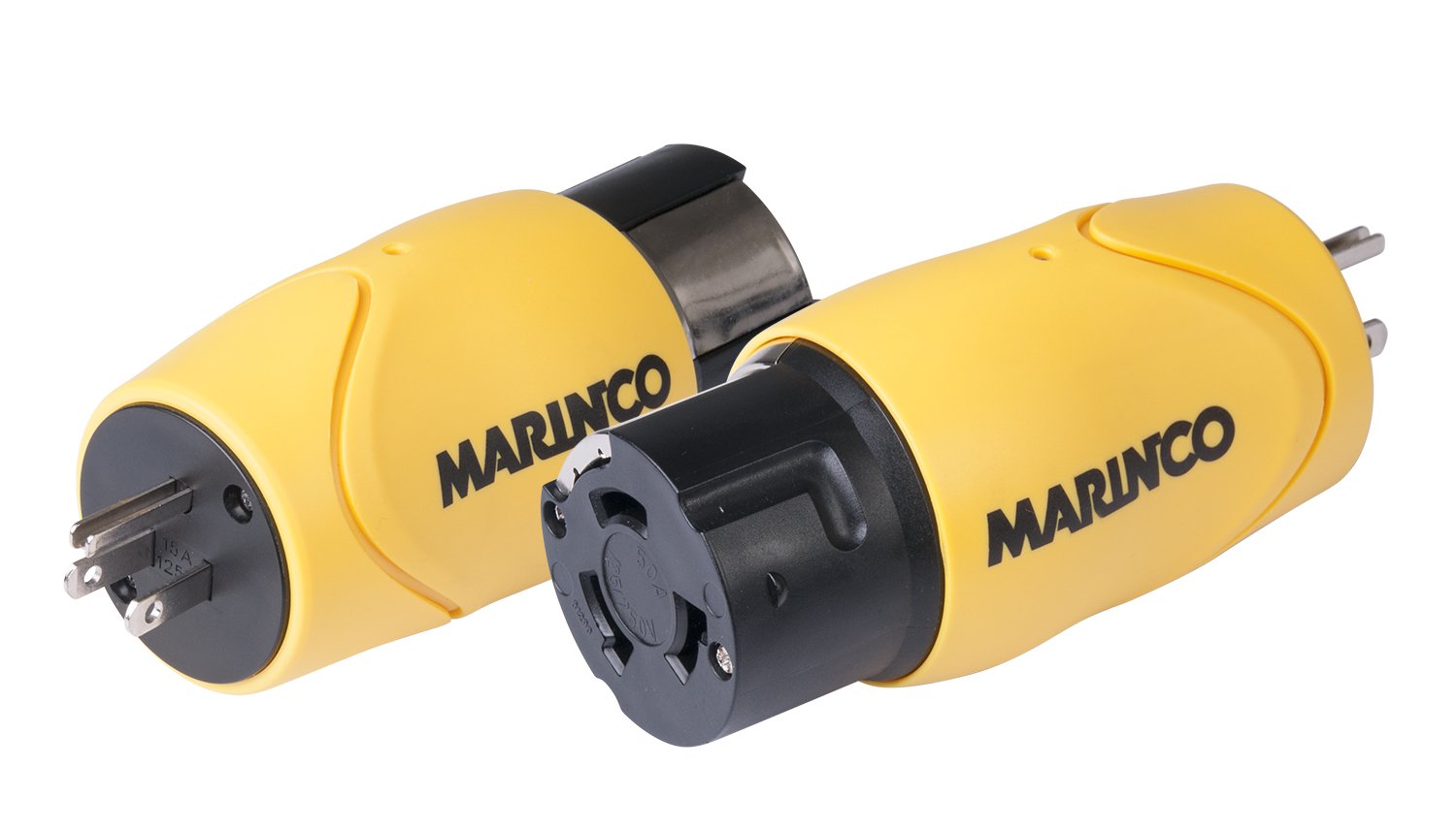 Marinco S15-504 Straight Adapter, 15A 125V Male To 50A 125/250V Female,WBEEAB01CZ2YGCS