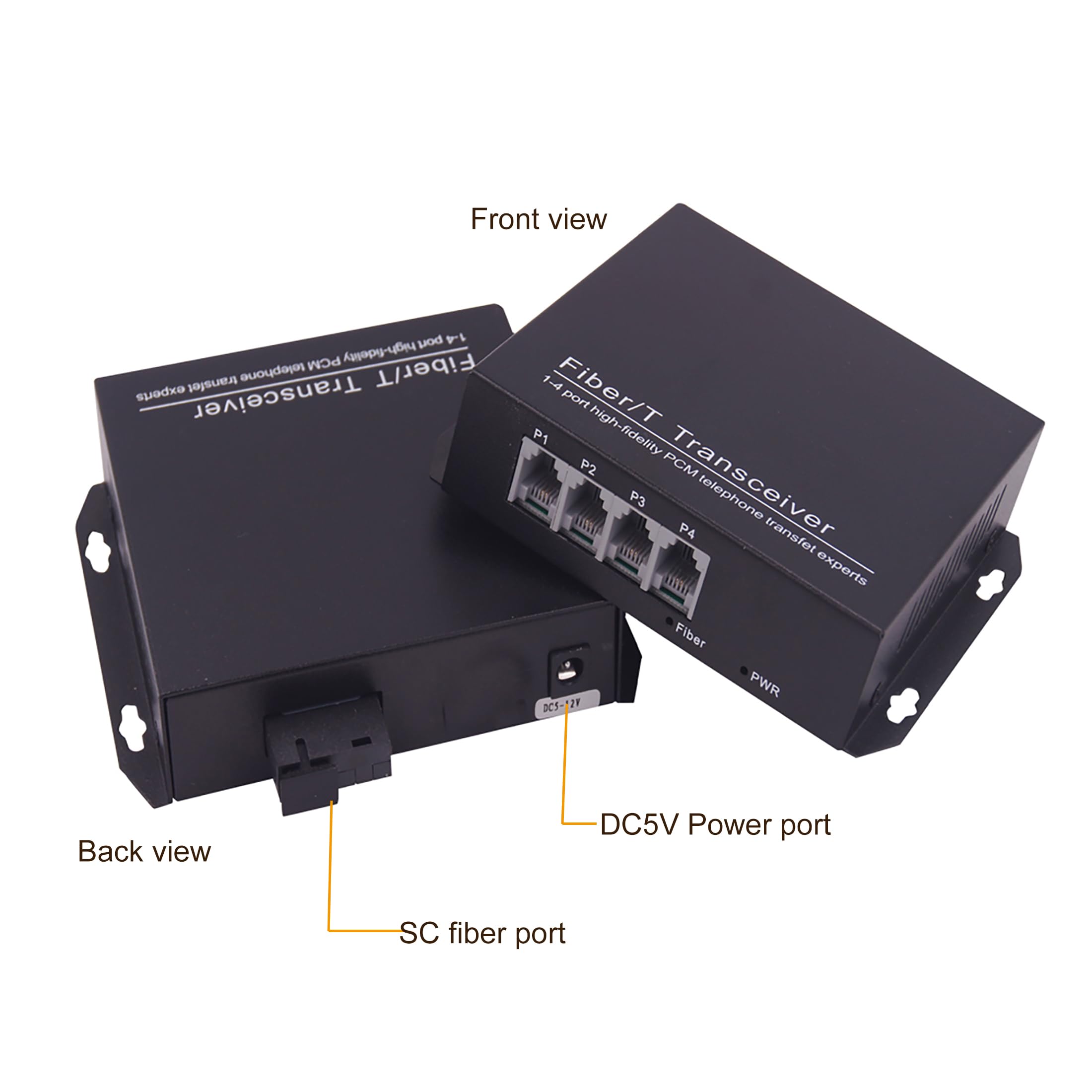 Wekuant Pots Telephones And Ethernet Over Fiber Optic Extenders, Universal Singlemode Fiber Up To 20Km(12.4 Mi) And Multimode 50