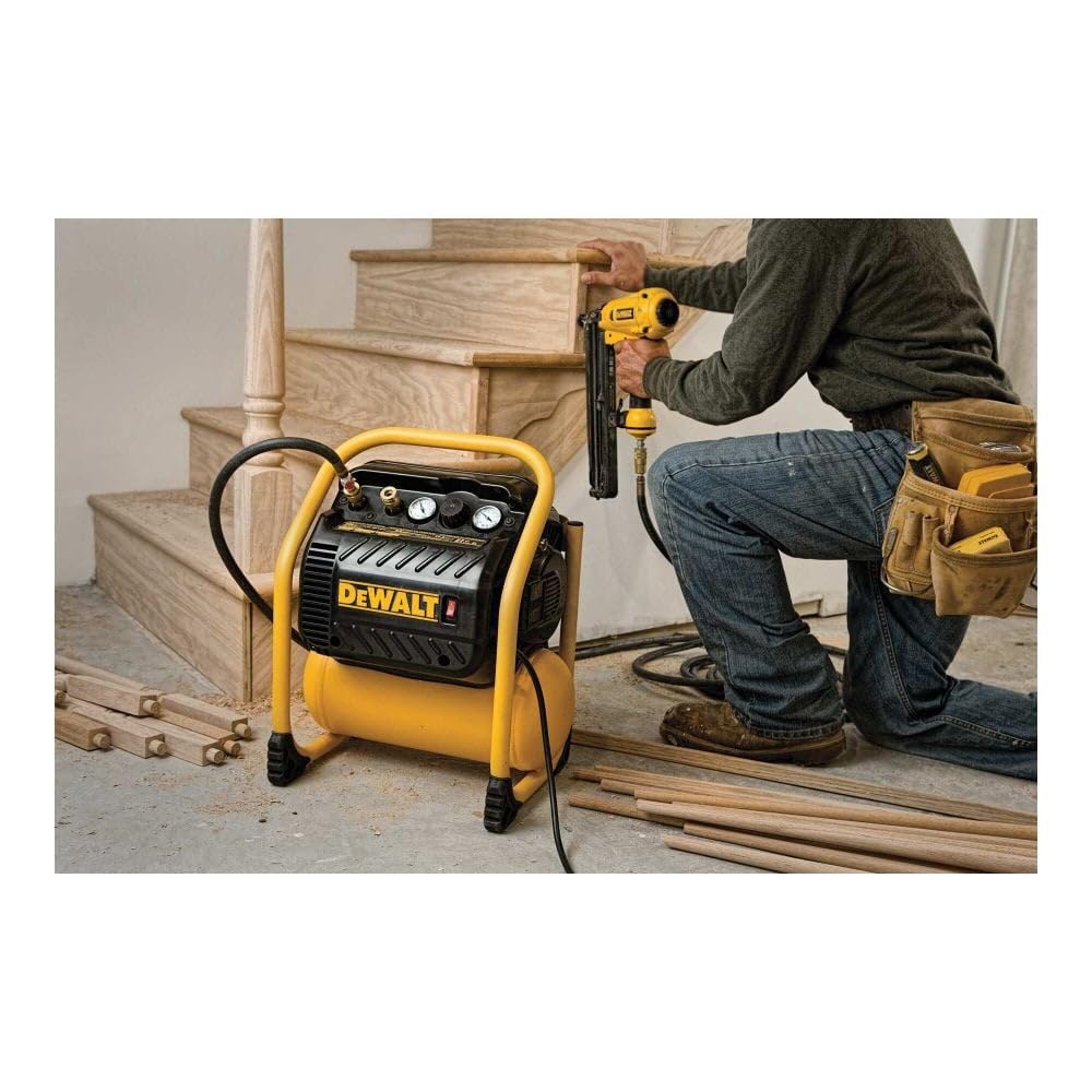 Dewalt Air Compressor For Trim, 200 Psi Max, Quiet Operation (Dwfp55130)