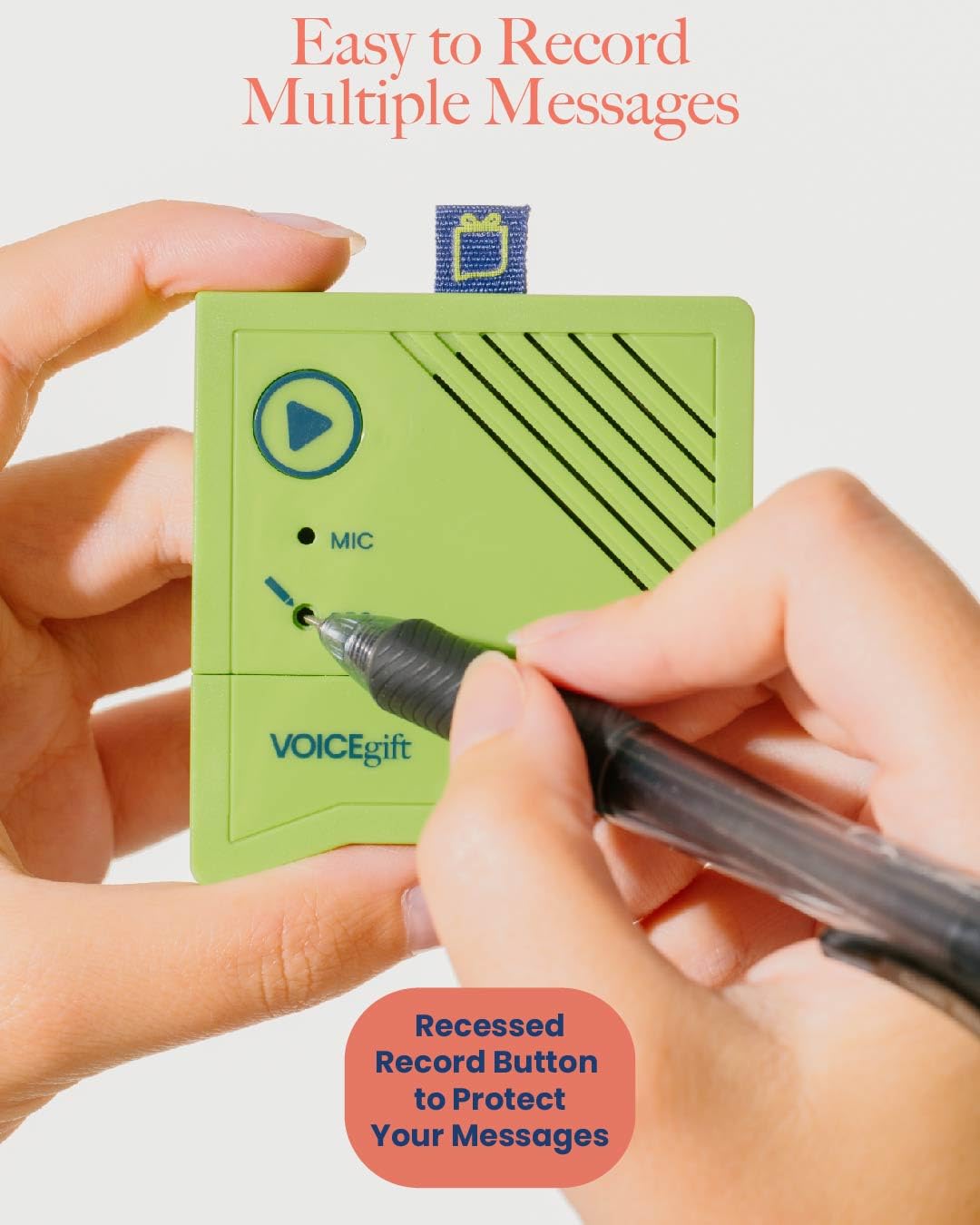 Voicegift Audio Recorders For Frames & Gifts   All Occasion Voice Recorders (Green | 2 Pack, Voiceover Voice Recorder)