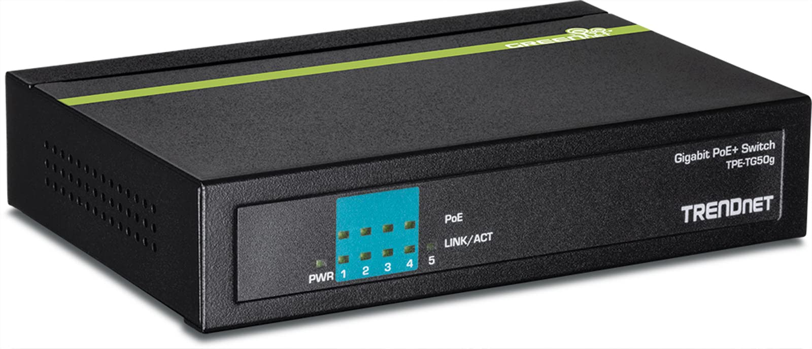 Trendnet 5 Port Gigabit Poe+ Switch, 31 W Poe Budget, 10 Gbps Switching Capacity, Data & Power Through Ethernet To Poe Access Po