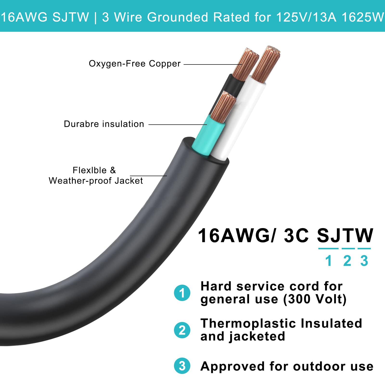 18 Inch 1 To 3 Way Power Splitter Extension Cord   1.5Ft 3 Outlet Power Splitter 90 Degree Flat Plug Nema 5 15P 1 To 3 Splitter