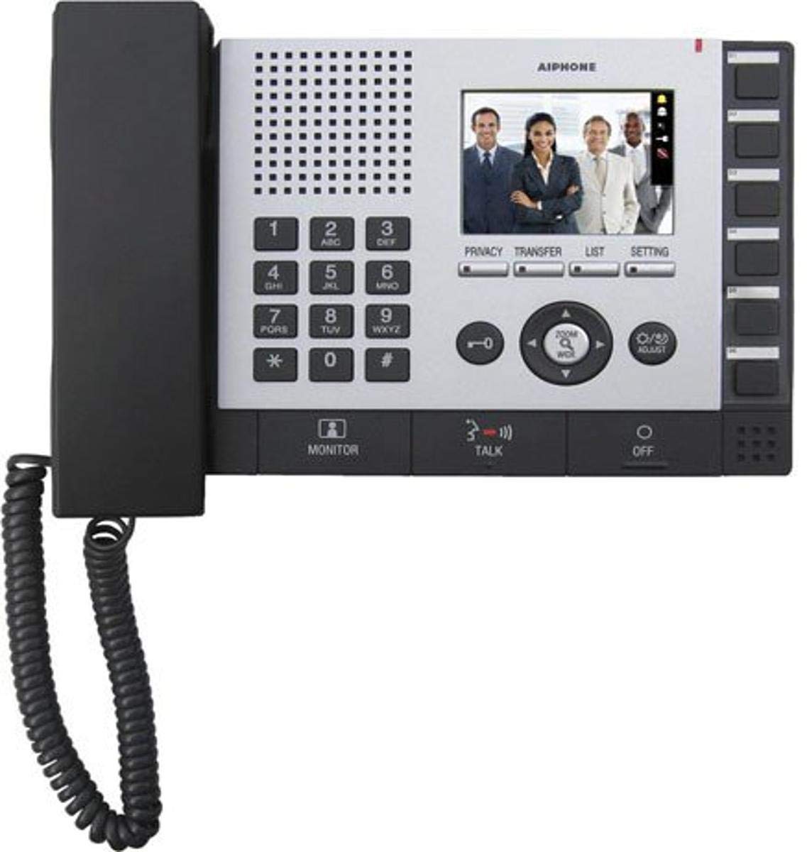Aiphone Corporation is-MV Video Master Station for is Series Local Hardwired Video Intercom, Flame Resisting ABS Resin, 7-1/2 x