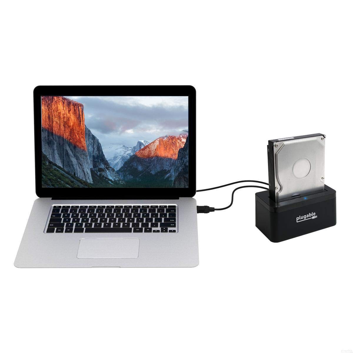 Plugable Usb 3.1 Gen 2 10Gbps Sata Upright Hard Drive Dock And Ssd Dock - Driverless - Includes Usb-C & Usb 3.0 Cables, Supports