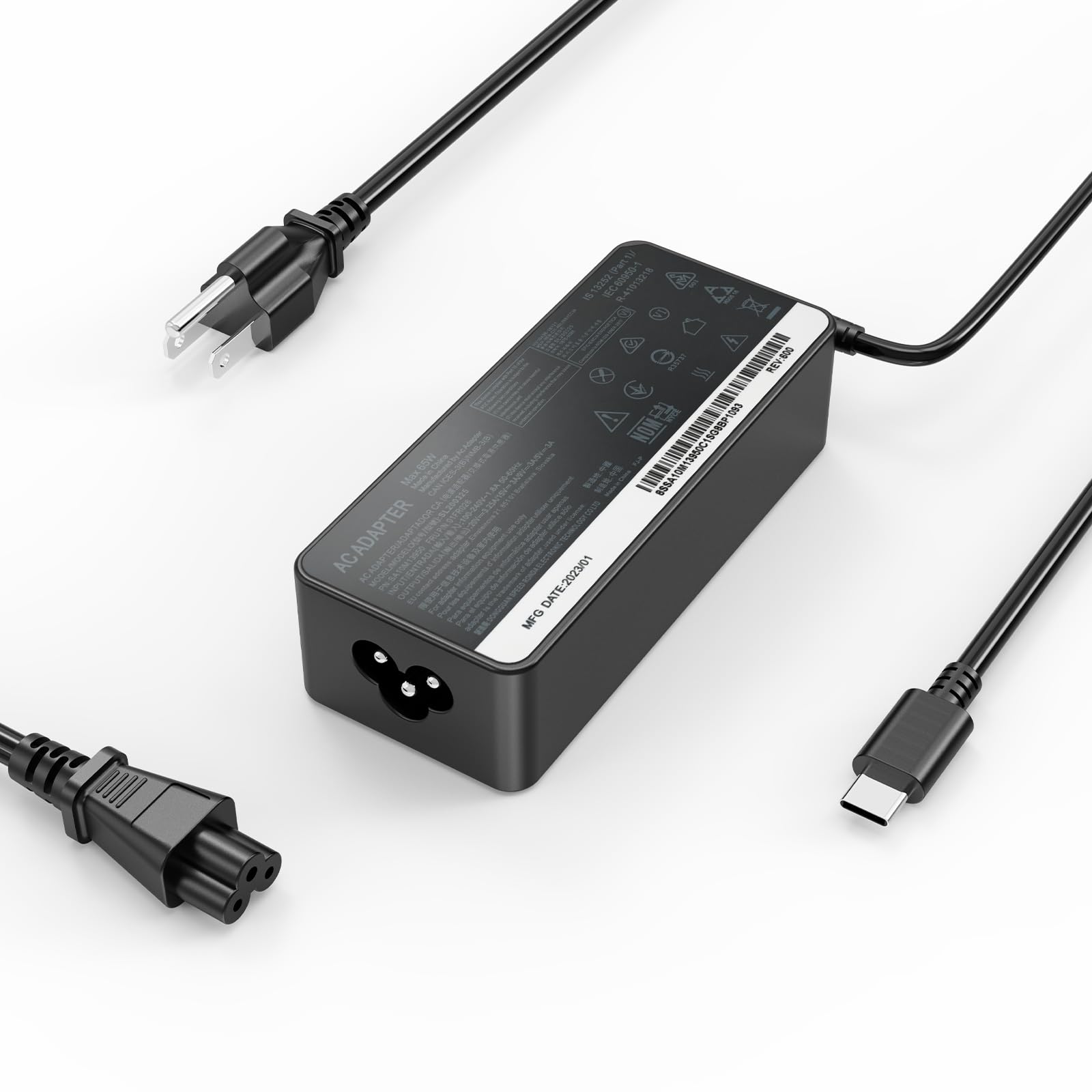 Laptop Charger For Lenovo, Thinkpad, Yoga, Usb C, 65W 45W, Lenovo Thinkpad X1 Carbon Type C Series: X1 Carbon 5Th 6Th 7Th 8Th Ge