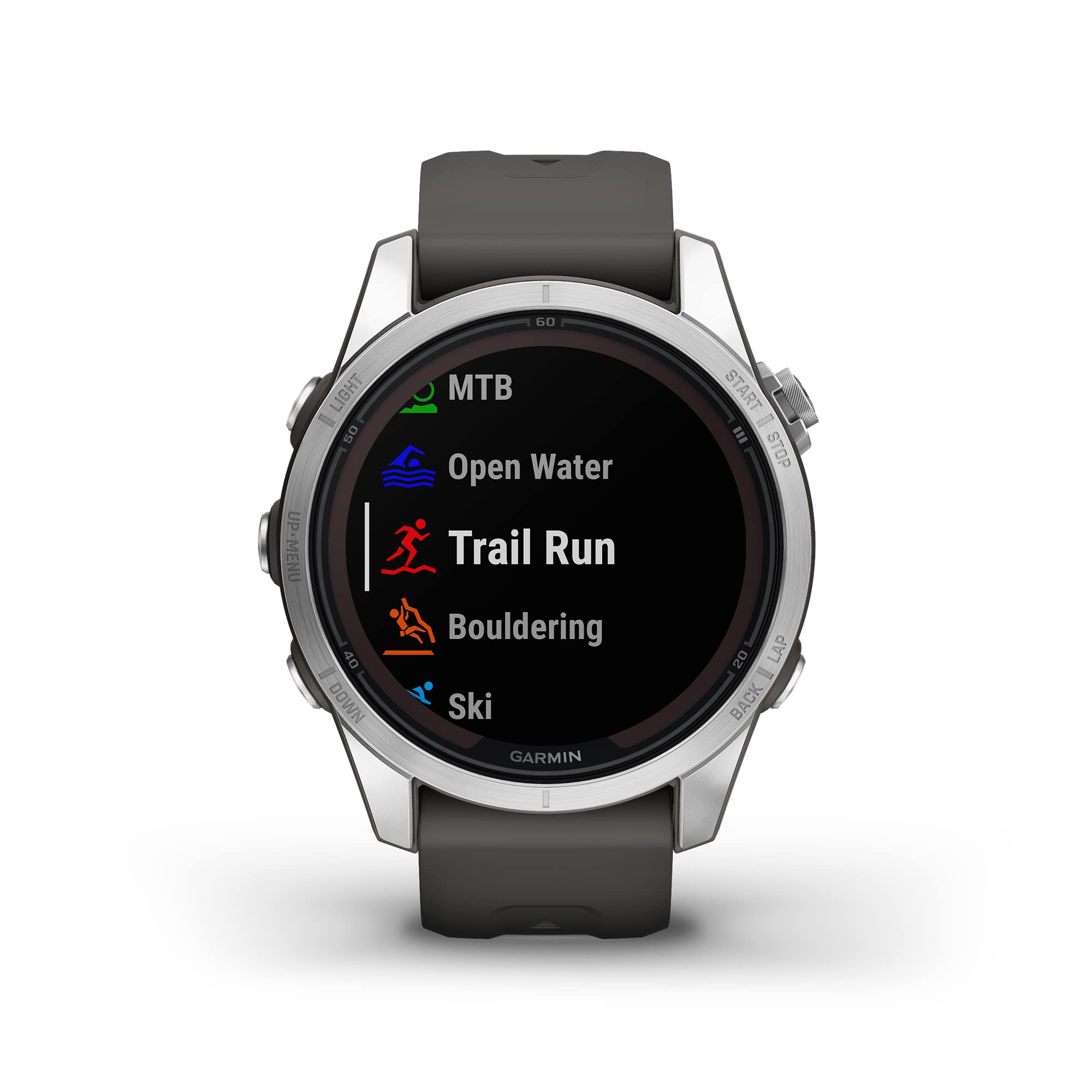 Garmin Fenix 7S Pro Solar, Multisport Gps Smartwatch, Built In Flashlight, Solar Charging Capability, Graphite