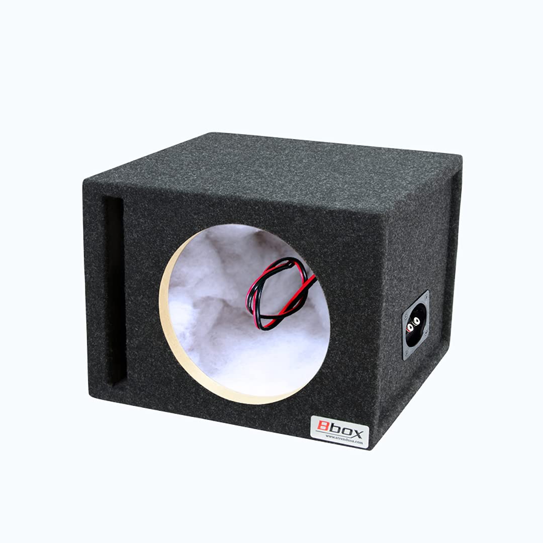 Atrend Bbox Car Pro Audio Speaker Enclosures 10    Single Vented Subwoofer/Speaker Enclosure High Grade Mdf - Nickel Finish Spea