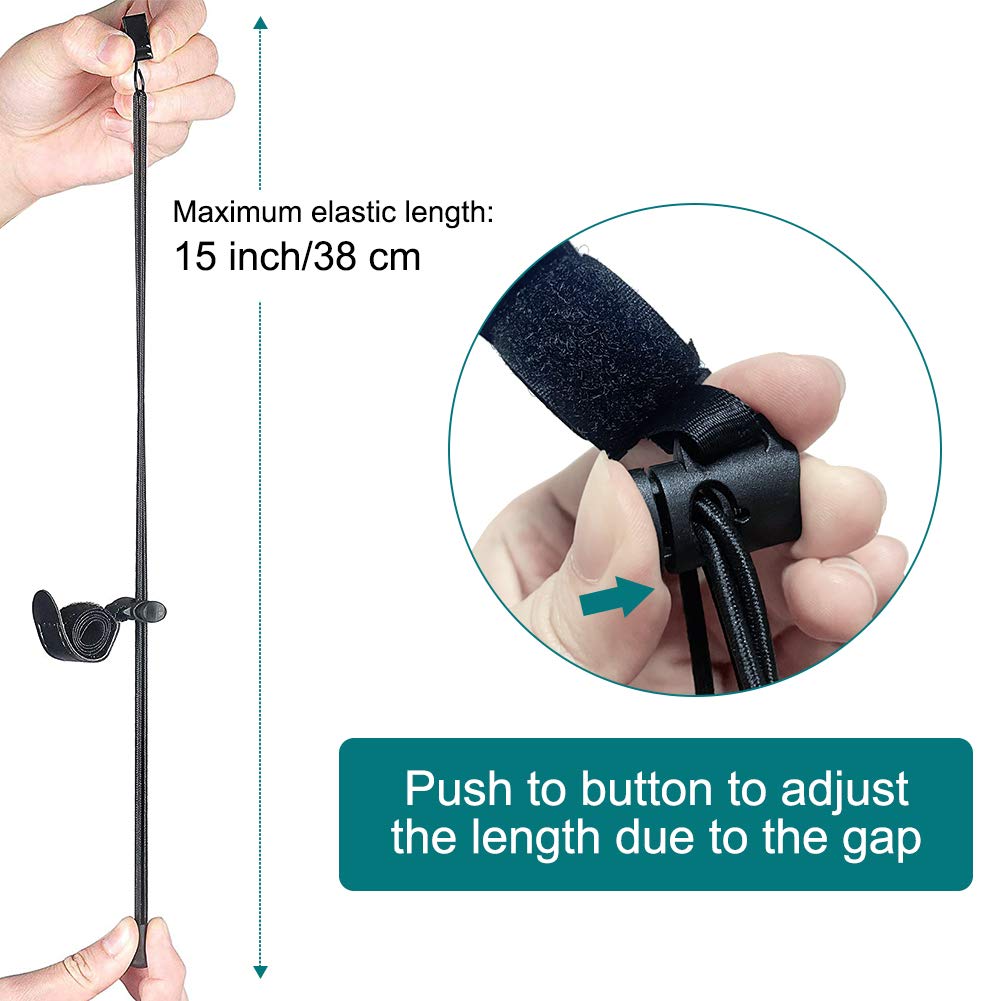 Lidlife 16 Clips Include 8 Heavy Duty Spring Clips, 8 Backdrop Background Clip Holders, Adjustable Elastic Nylon Photo Clips, Fo