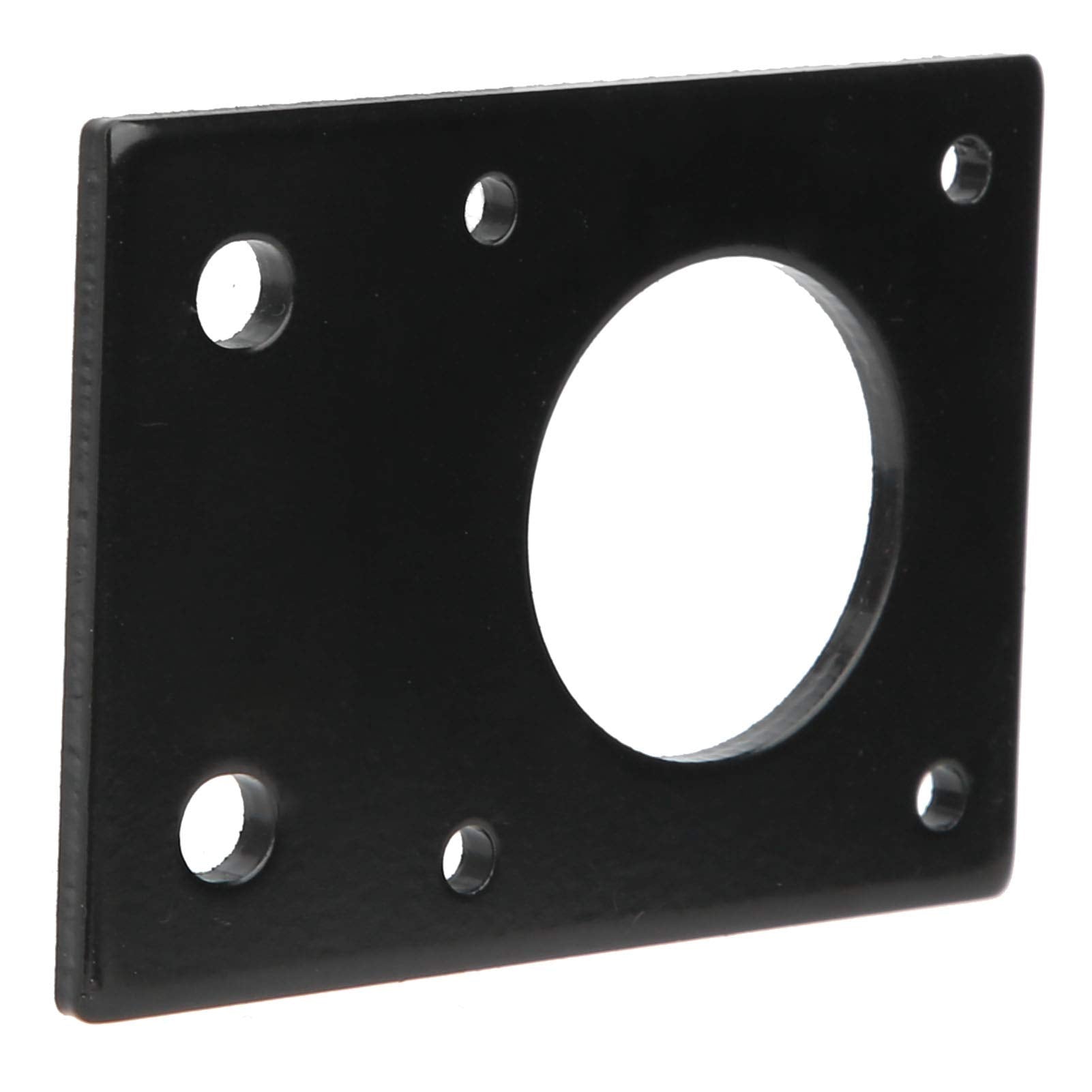 5Pcs Motor Mount Plate Black Stepper Motor Aluminum Mounting Plate Accessories For Printer, 42X42Mm/1.7X1.7In