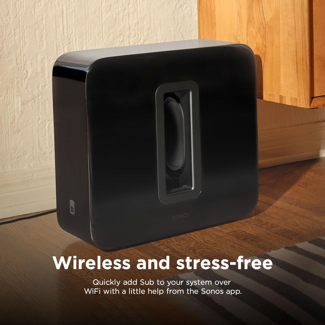 Sonos Sub   Black   Wireless Subwoofer