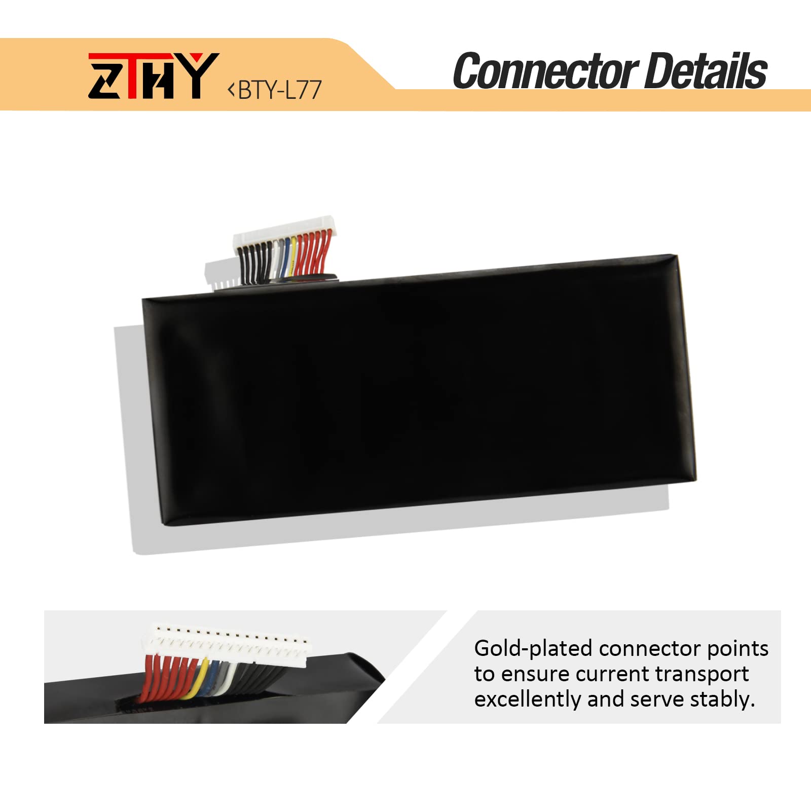 Zthy Bty L77 Laptop Battery Replacement For Msi Gt72 2Qd 2Qe 2Pe 6Qe Gt72S 6Qf 6Qd Gt72Vr 6Rd Gt80 2Qe 2Qd 2Qc Gt80S 6Qe Dominat