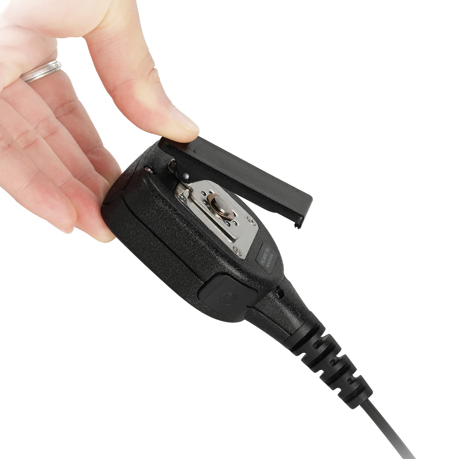 Keyblu Cp200D Waterproof Shoulder Speaker Mic 2 Pin Radio Microphone With 3.5Mm Audio Jack Compatible With Motorola Cp200 Cls141