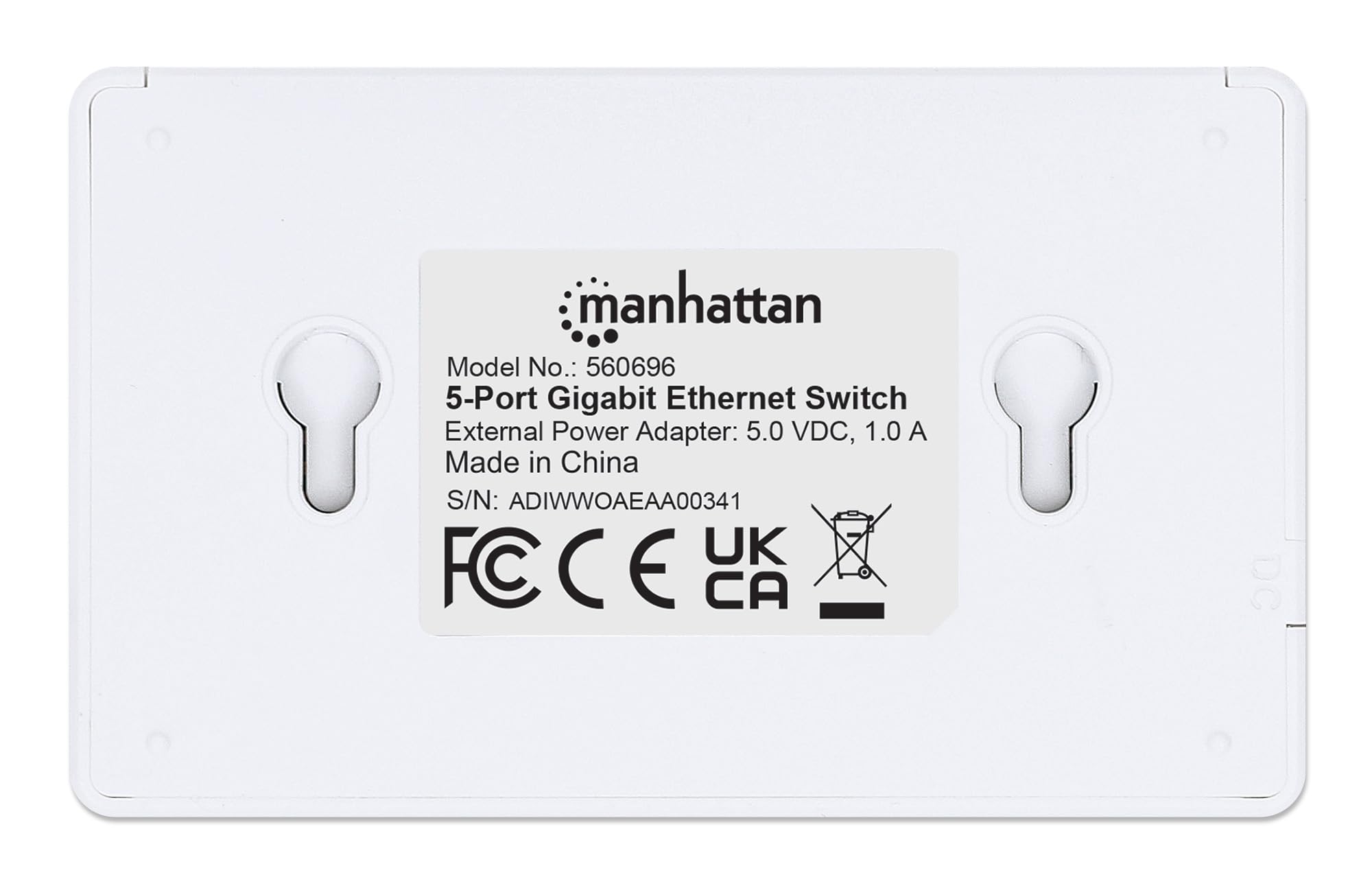 Intellinet Ieee 802.3, 802.3Ab, 802.3Az, 802.3U, 802.3X 5 Port Gigabit Ethernet Switch (Plastic) (524117)