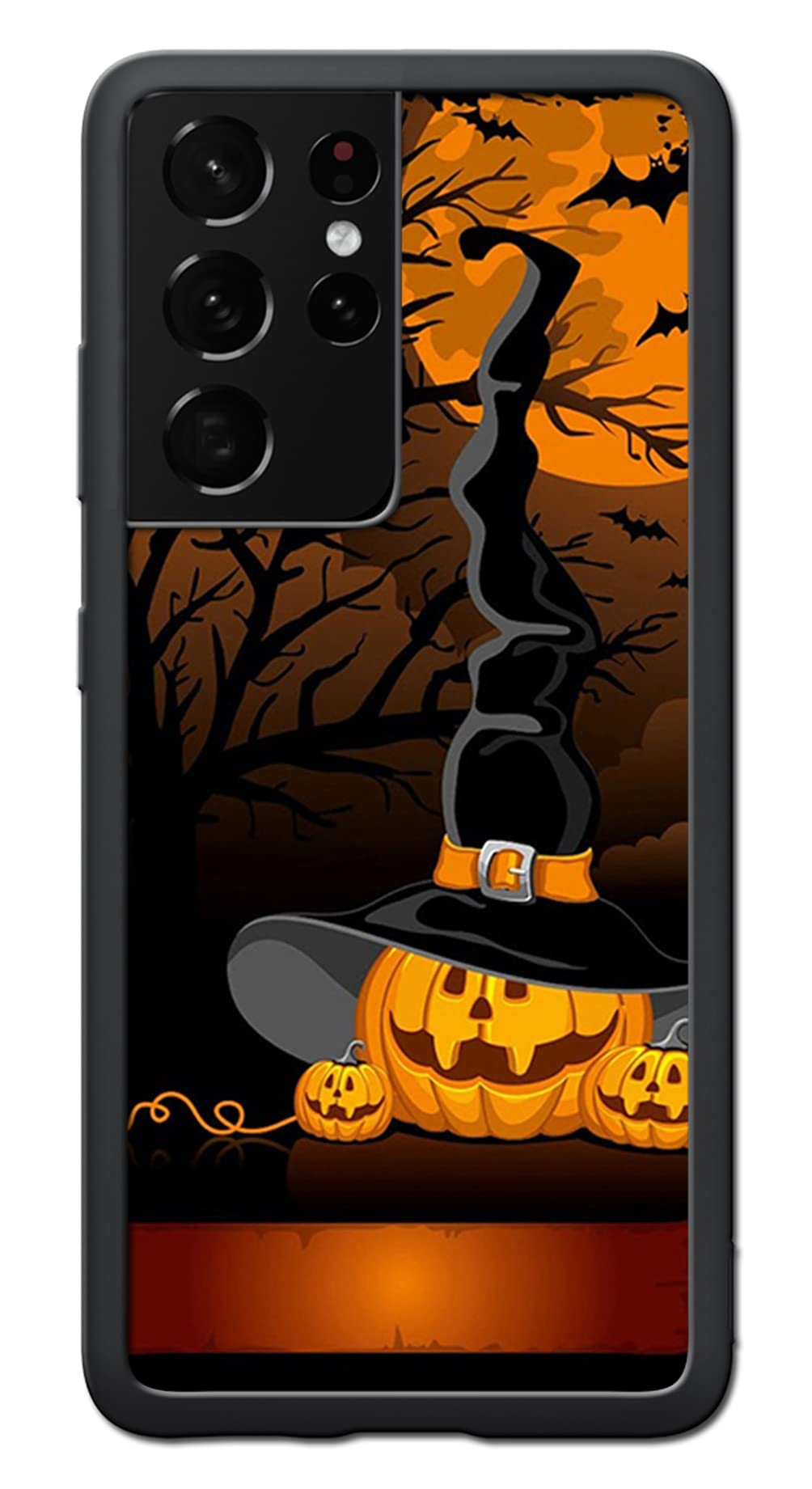 Vuttoo For Samsung Galaxy S21 Ultra Case   Halloween Pumpkins Witch Hat Pattern Phone Case   Tpu Shock Absorption Protection Pho