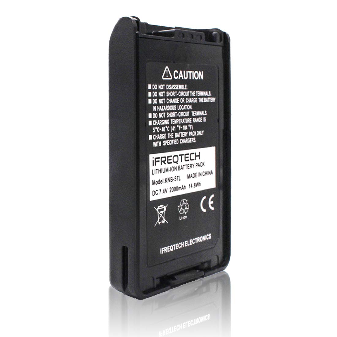 Ifreqtech Knb 57L Replacement Battery Compatible For Kenwood Tk 2140 Tk 2160 Tk 2360 Tk 3140 Tk 3170 Nx 220 Nx 320 Tk 3360 Tk 3160 Radio Knb 55L Knb 24L Knb 56N Knb 35L 2000Mah Li Ion Battery