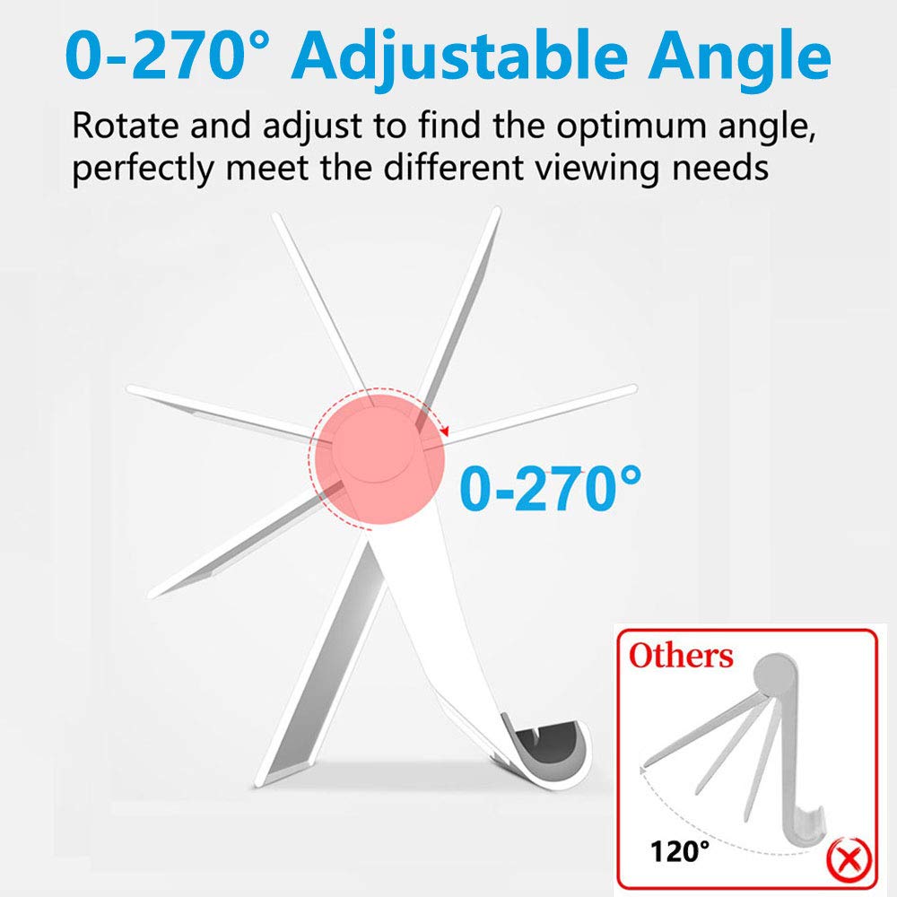 Voviggol 4 Pack Foldable Cell Phone Holder - Mobile Stand For Desk & Tablet, Compatible With Iphone 12/11/Xs/X/8 Ipad Samsung (4