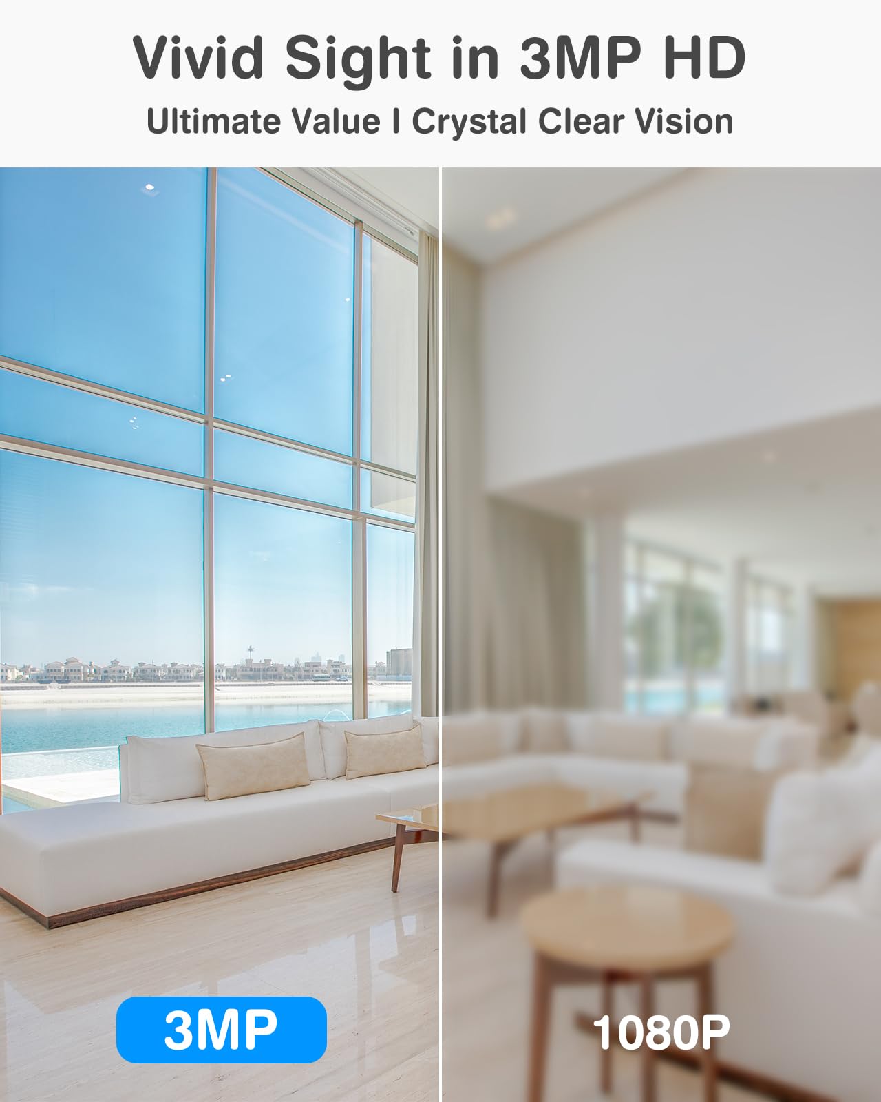 Annke Crater 2 2K Wifi Pan Tilt Smart Security Camera, Upgraded 3Mp Baby/Pet Monitor, Indoor Ip Camera 360 Degree With Two Way A